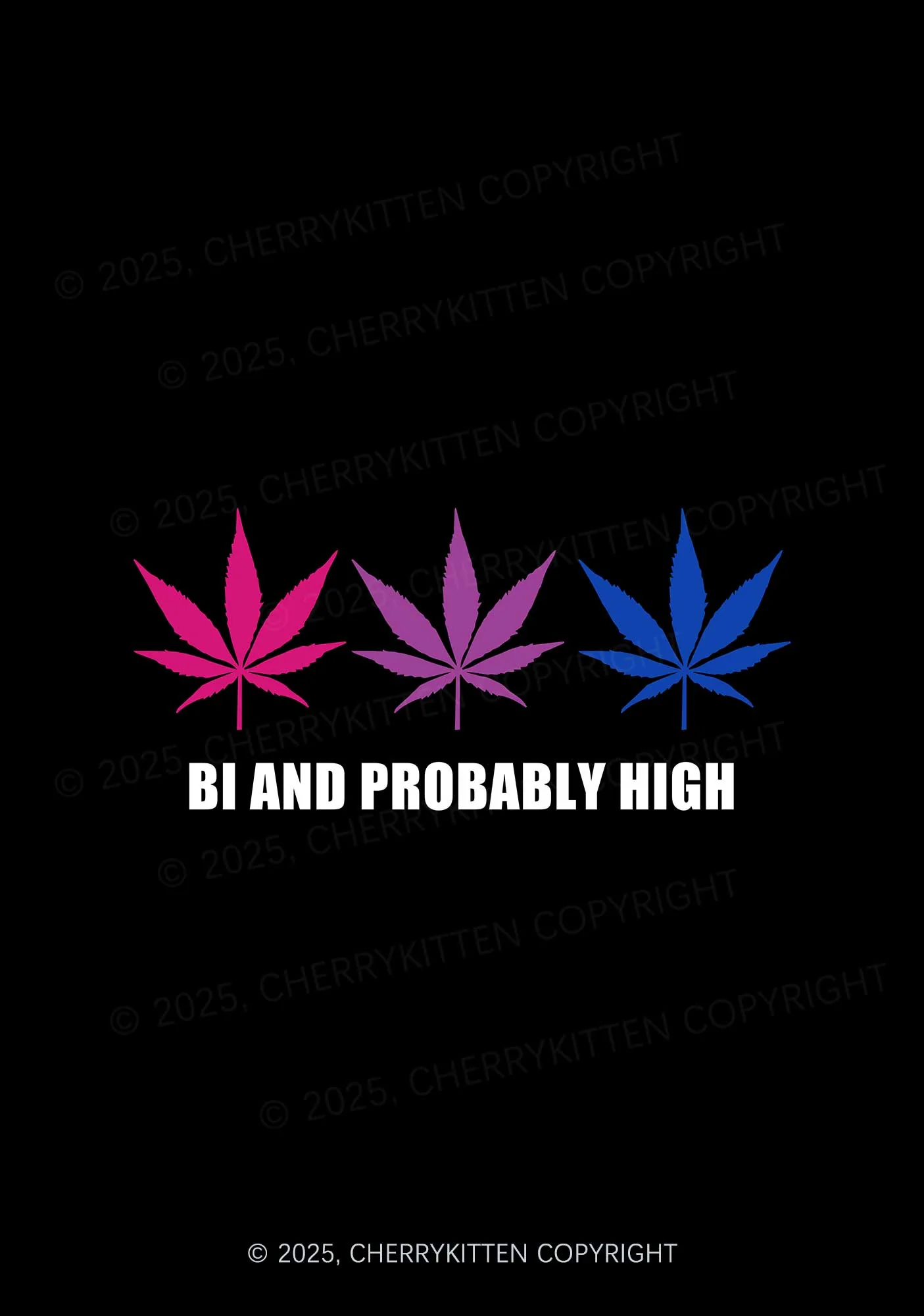 Bi and High Pride 1Pc Y2K Pin Badge Cherrykitten - Image 2