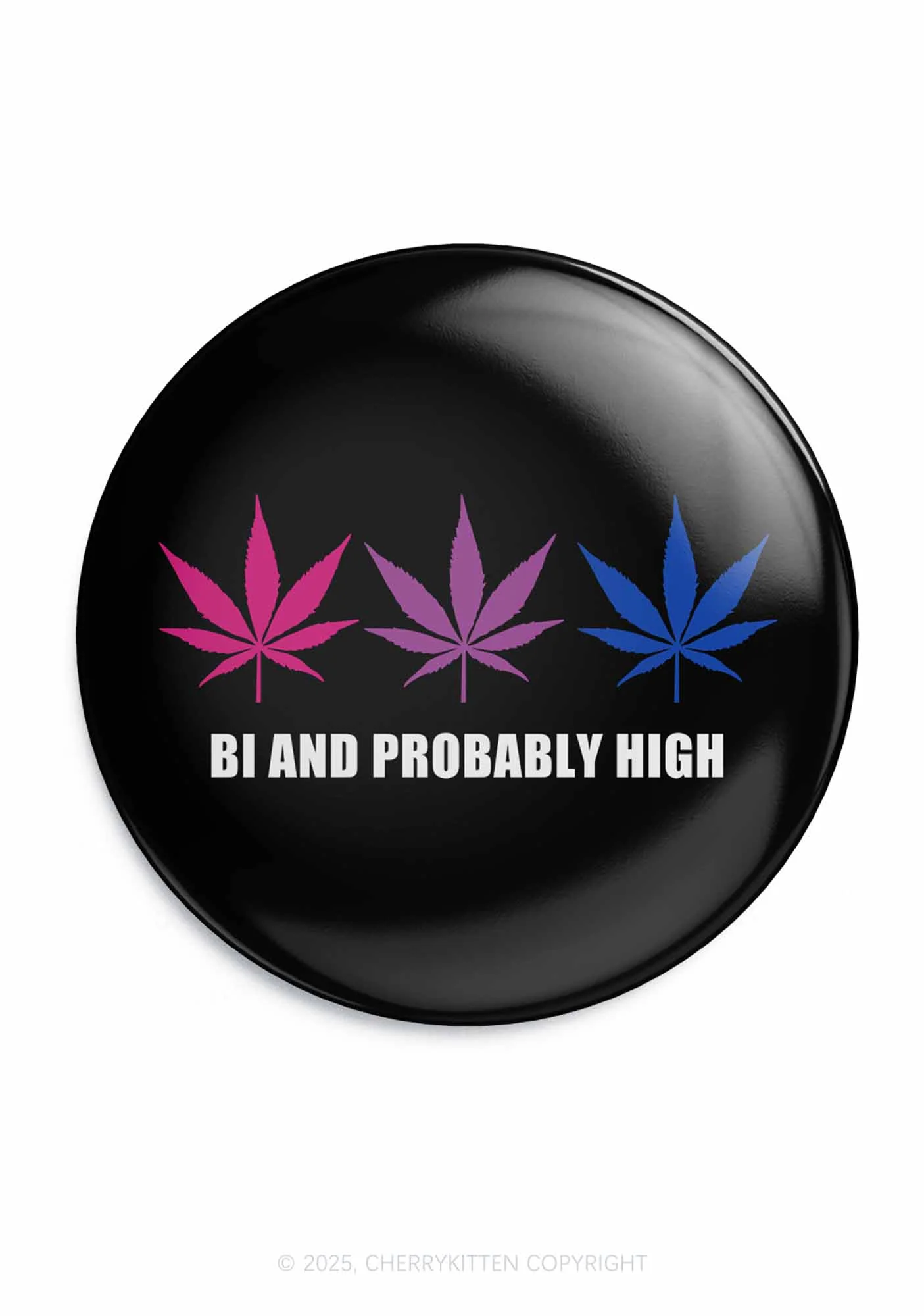 Bi and High Pride 1Pc Y2K Pin Badge Cherrykitten - Image 3