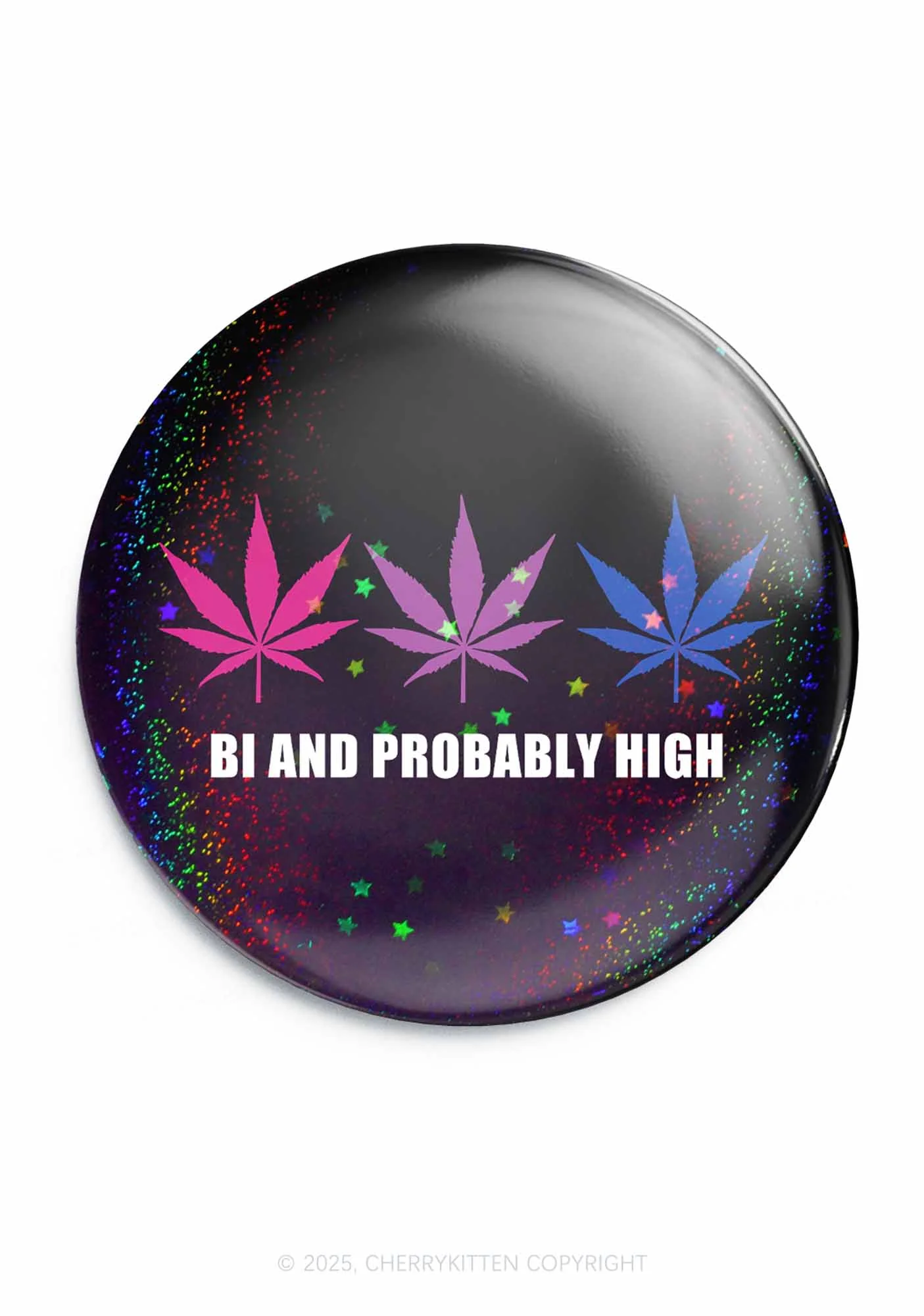 Bi and High Pride 1Pc Y2K Pin Badge Cherrykitten - Image 4