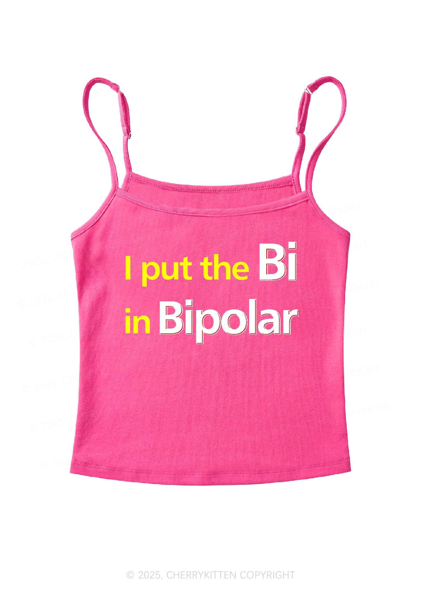 Bi In BipolarY2K Spaghetti Strap Cami Cherrykitten - Image 4