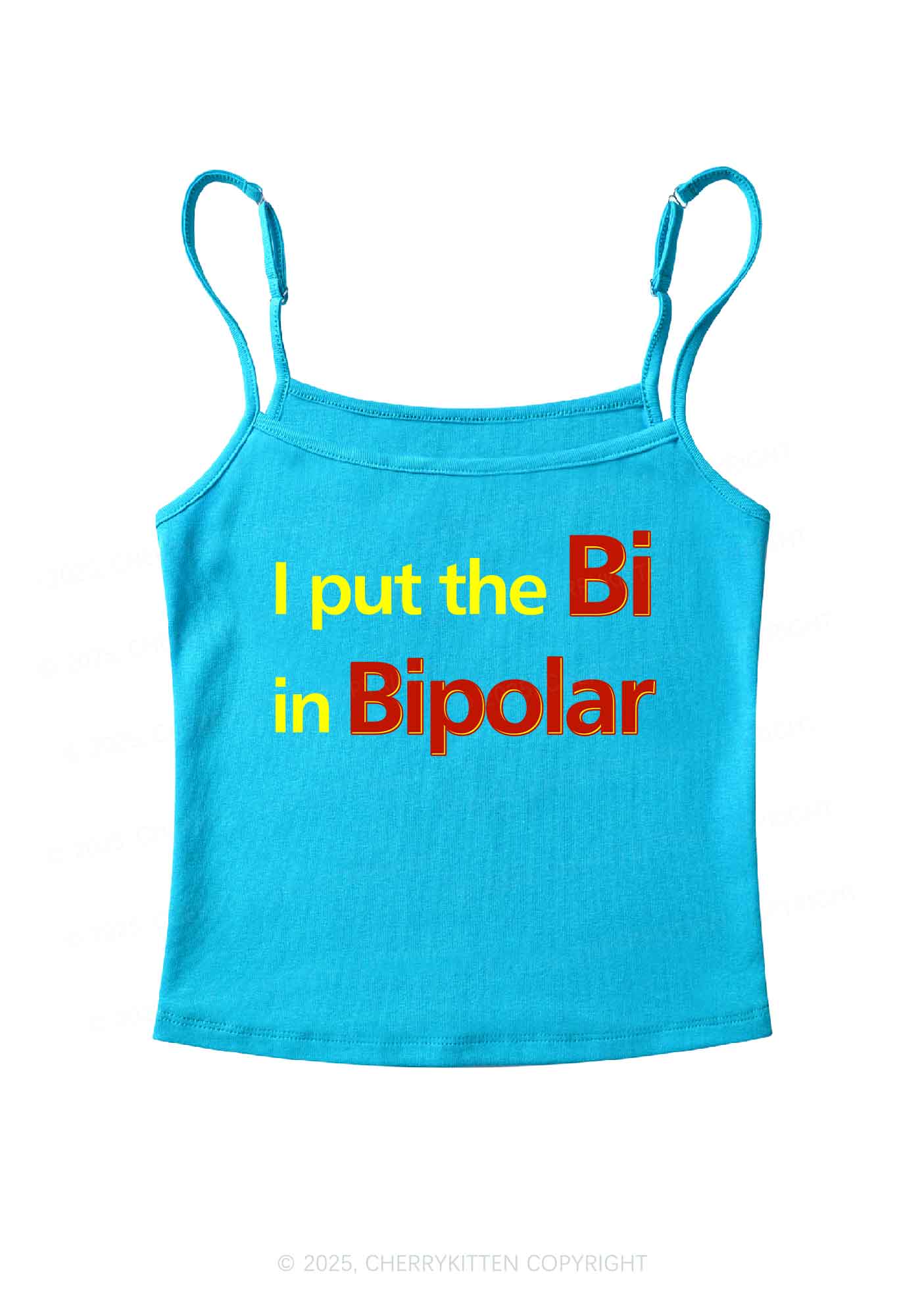 Bi In BipolarY2K Spaghetti Strap Cami Cherrykitten - Image 7