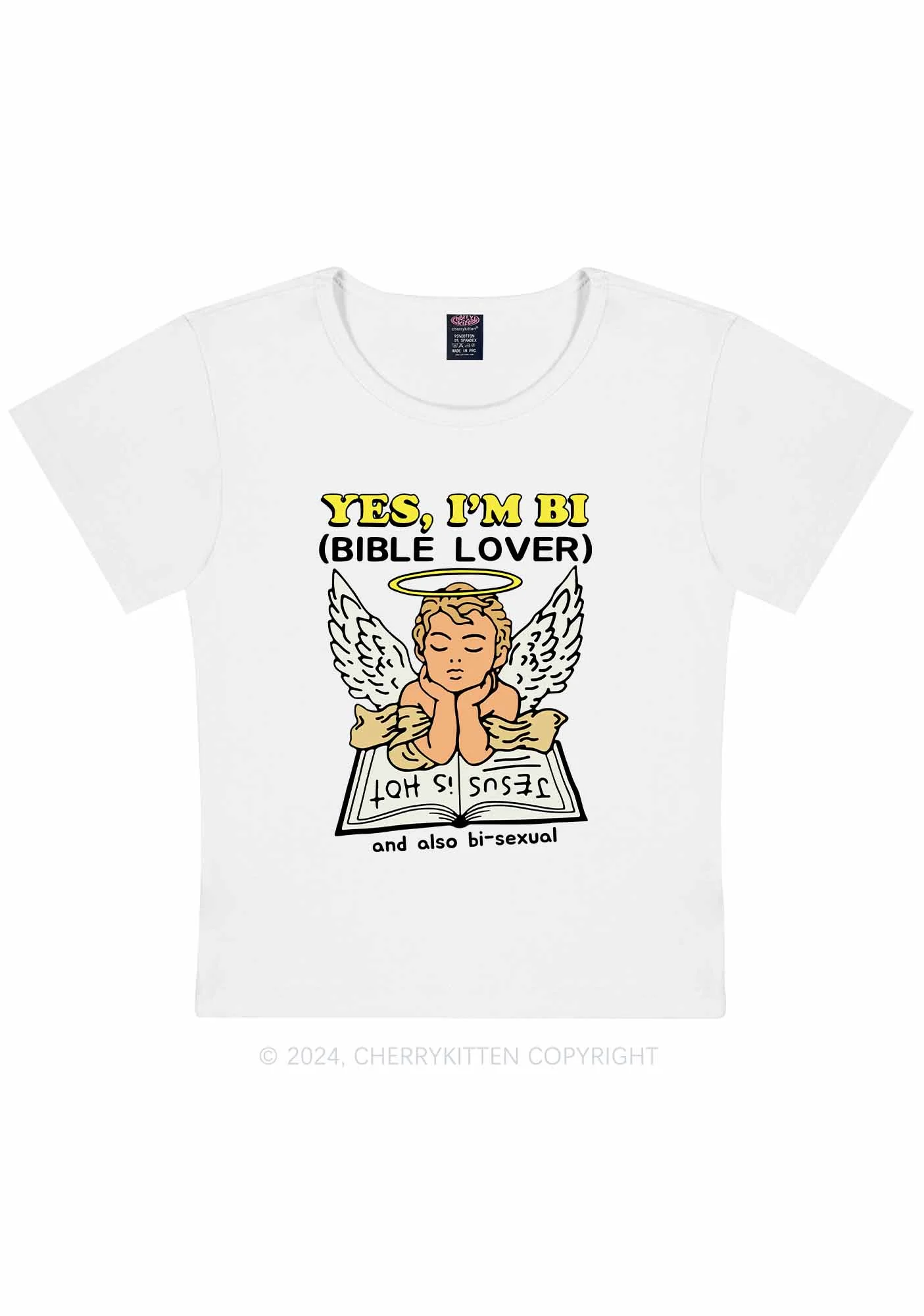 Bible Lover Y2K Baby Tee Cherrykitten - Image 10