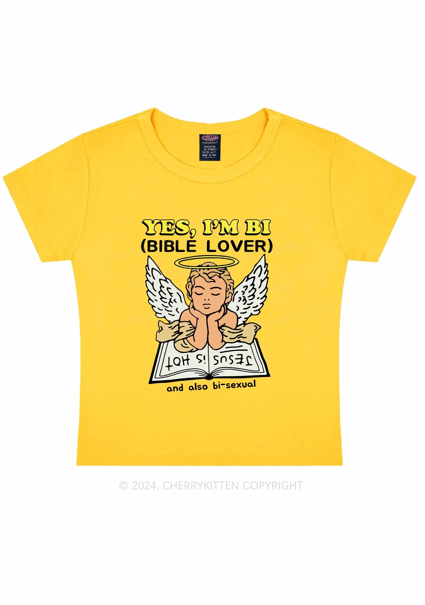 Bible Lover Y2K Baby Tee Cherrykitten - Image 7