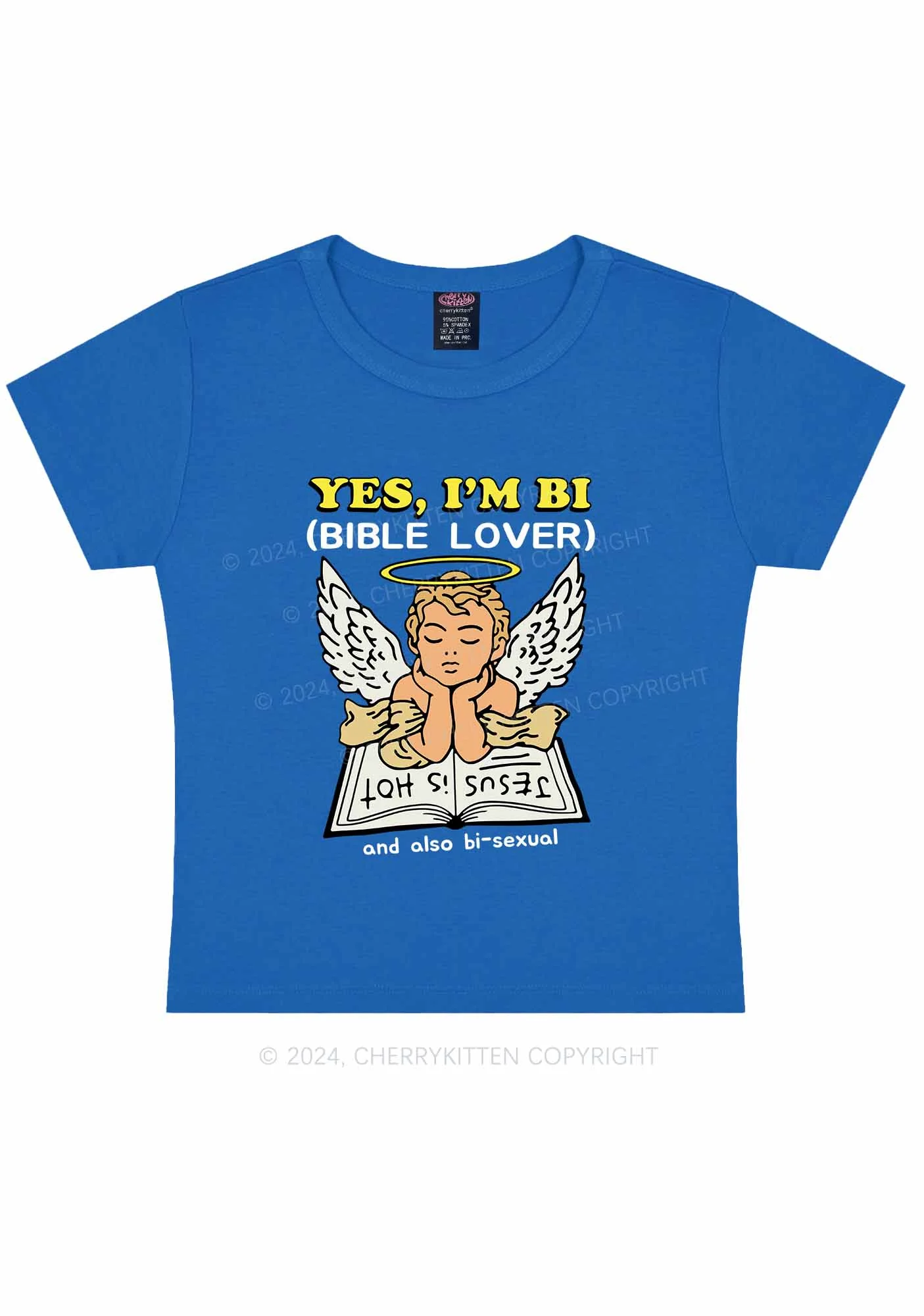 Bible Lover Y2K Baby Tee Cherrykitten - Image 8