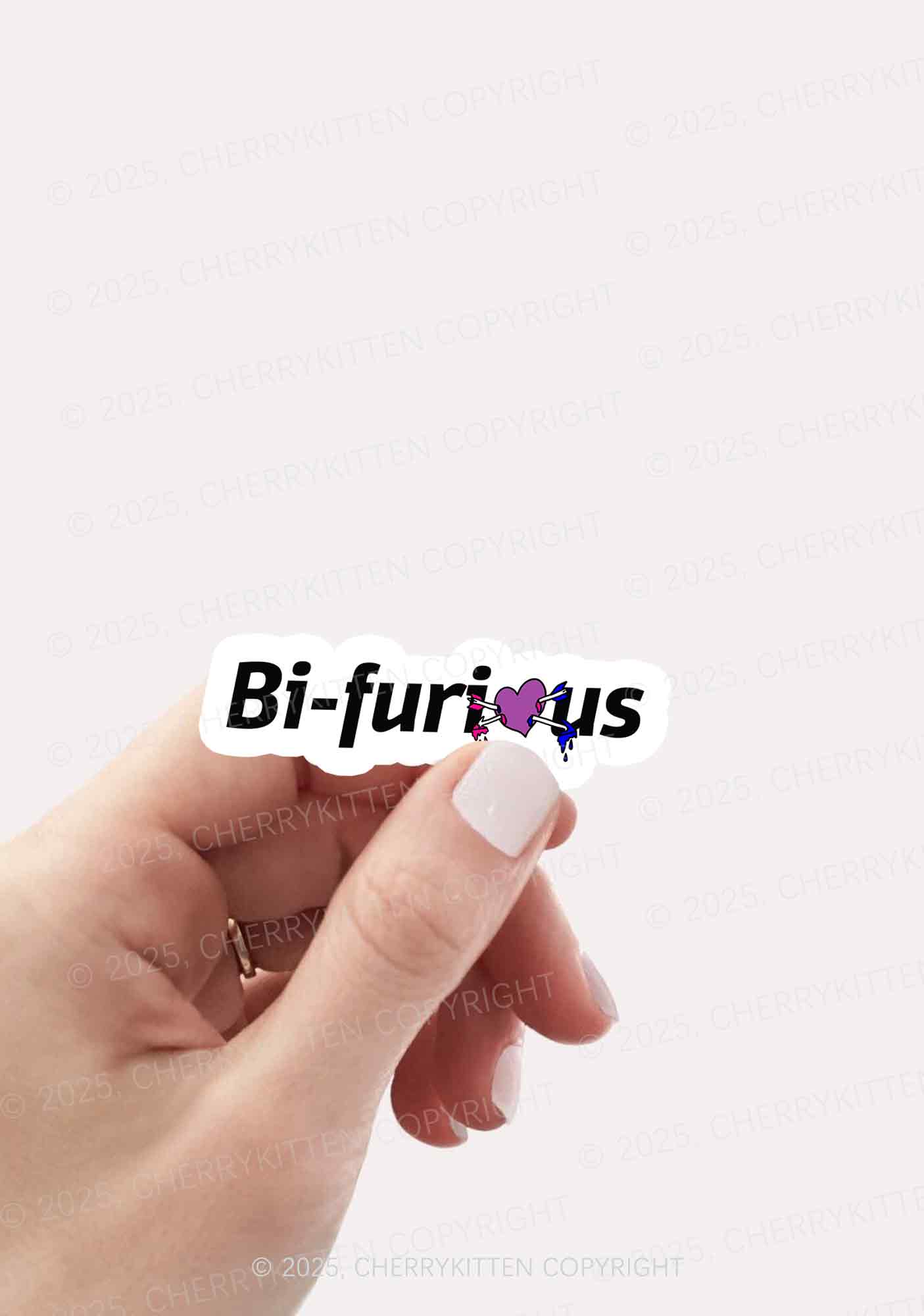 Bifurious Pride 1Pc Y2K Sticker Cherrykitten - Image 2