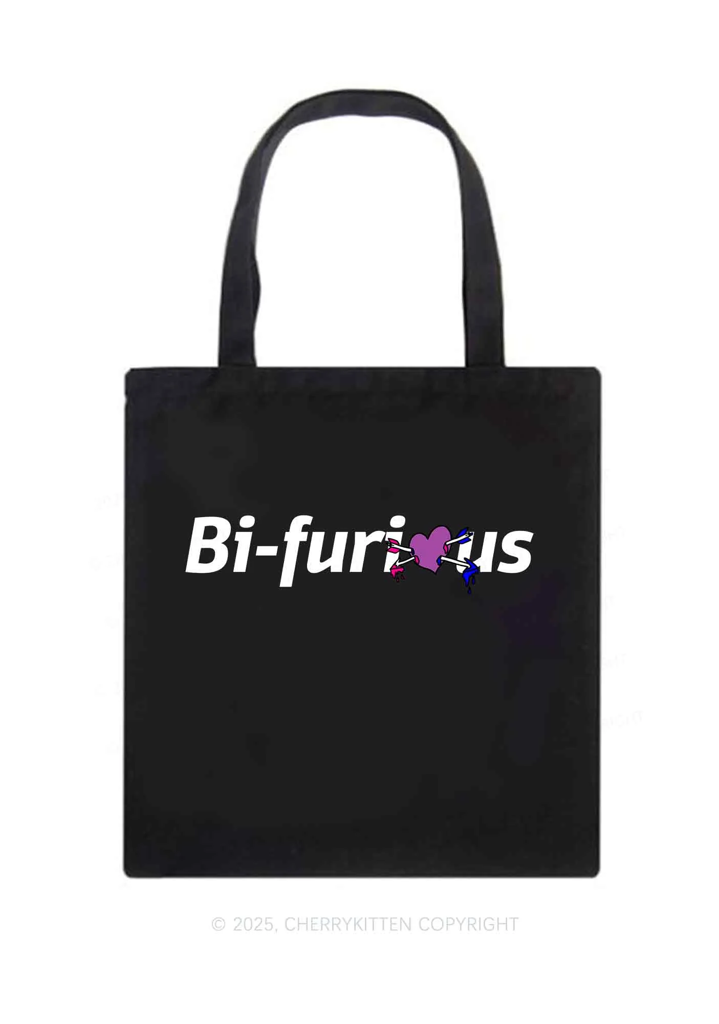 Bifurious Pride Y2K Canvas Tote Bag Cherrykitten - Image 3