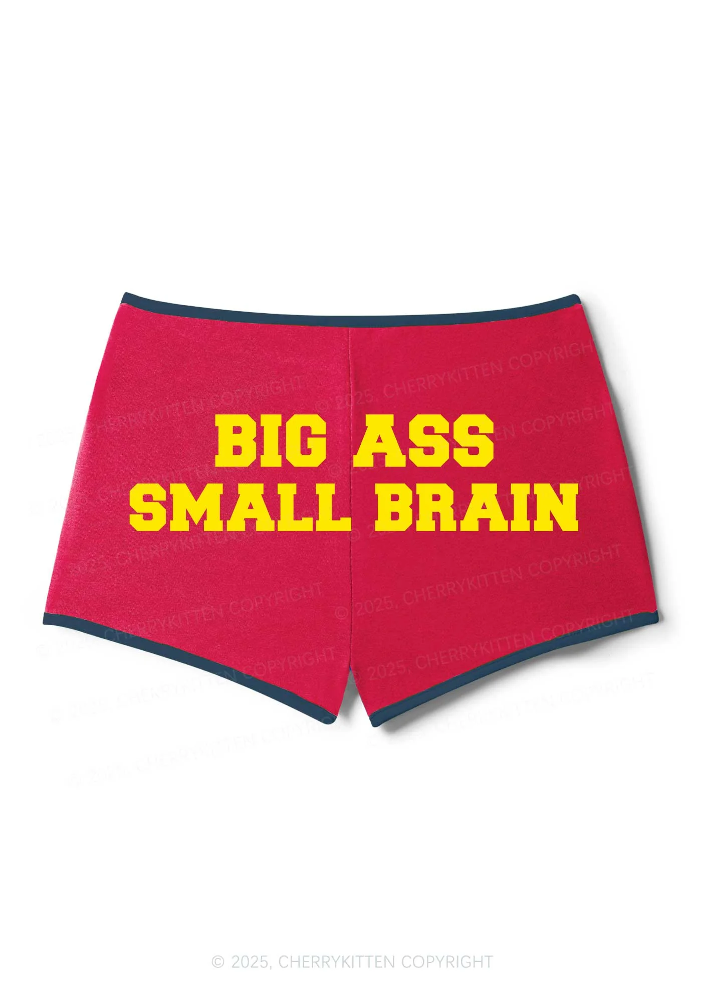 Big Axx Small Brain Y2K Booty Shorts Cherrykitten - Image 3