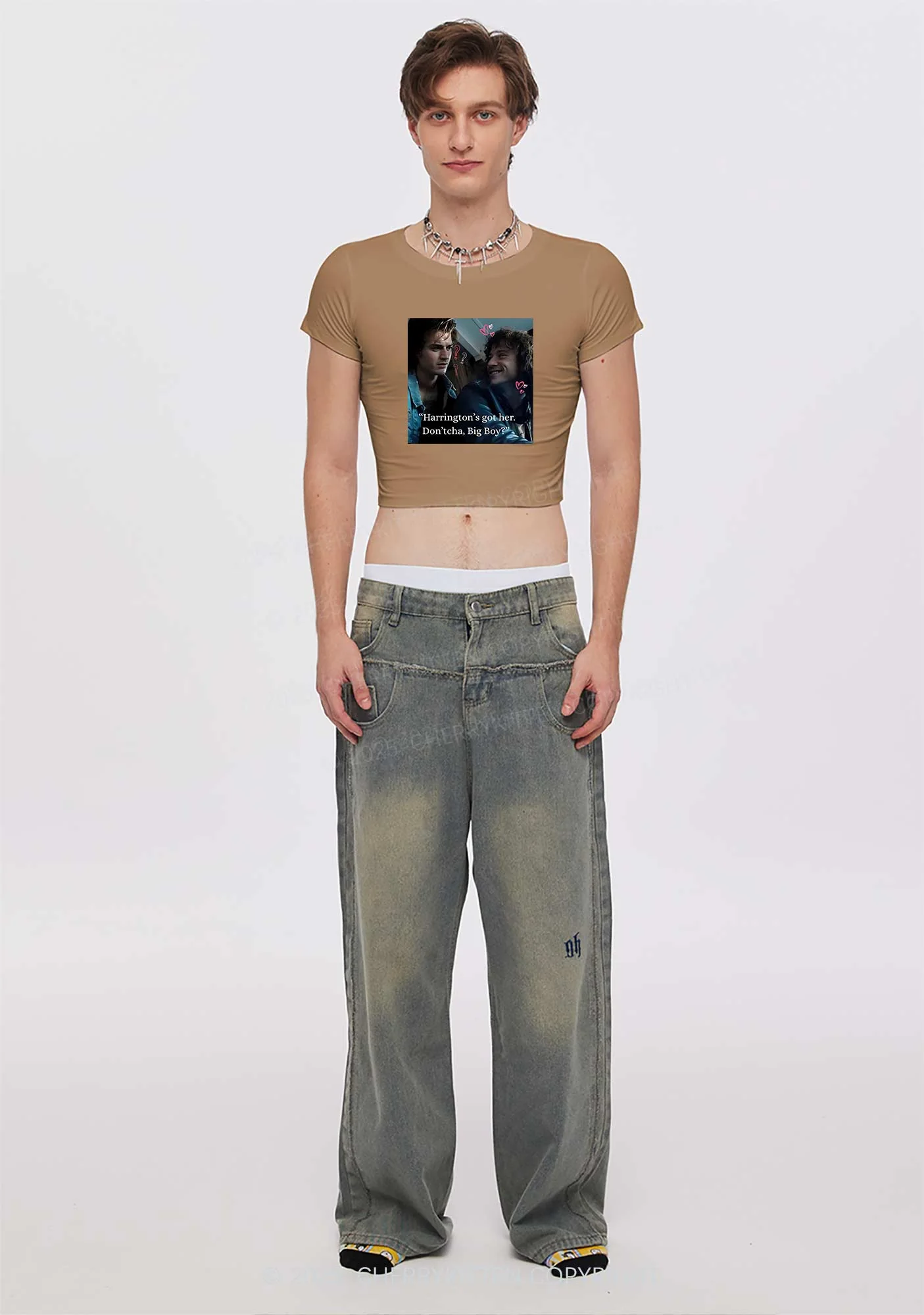 Big Boy Got Her Y2K Baby Tee Cherrykitten - Image 2