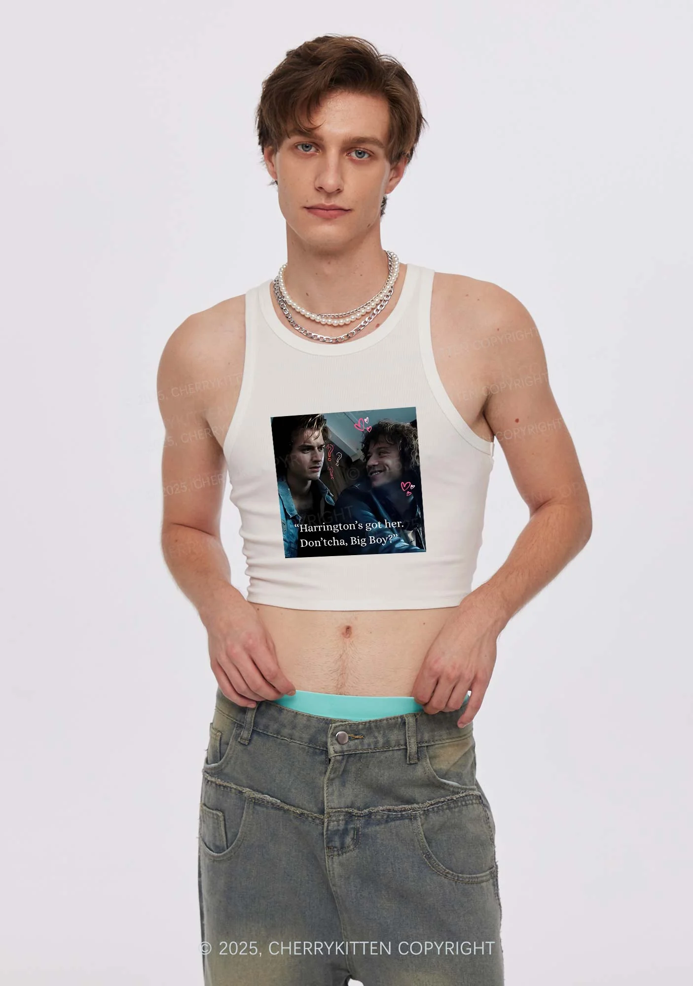 Big Boy Got Her Y2K Crop Tank Top Cherrykitten - Image 2