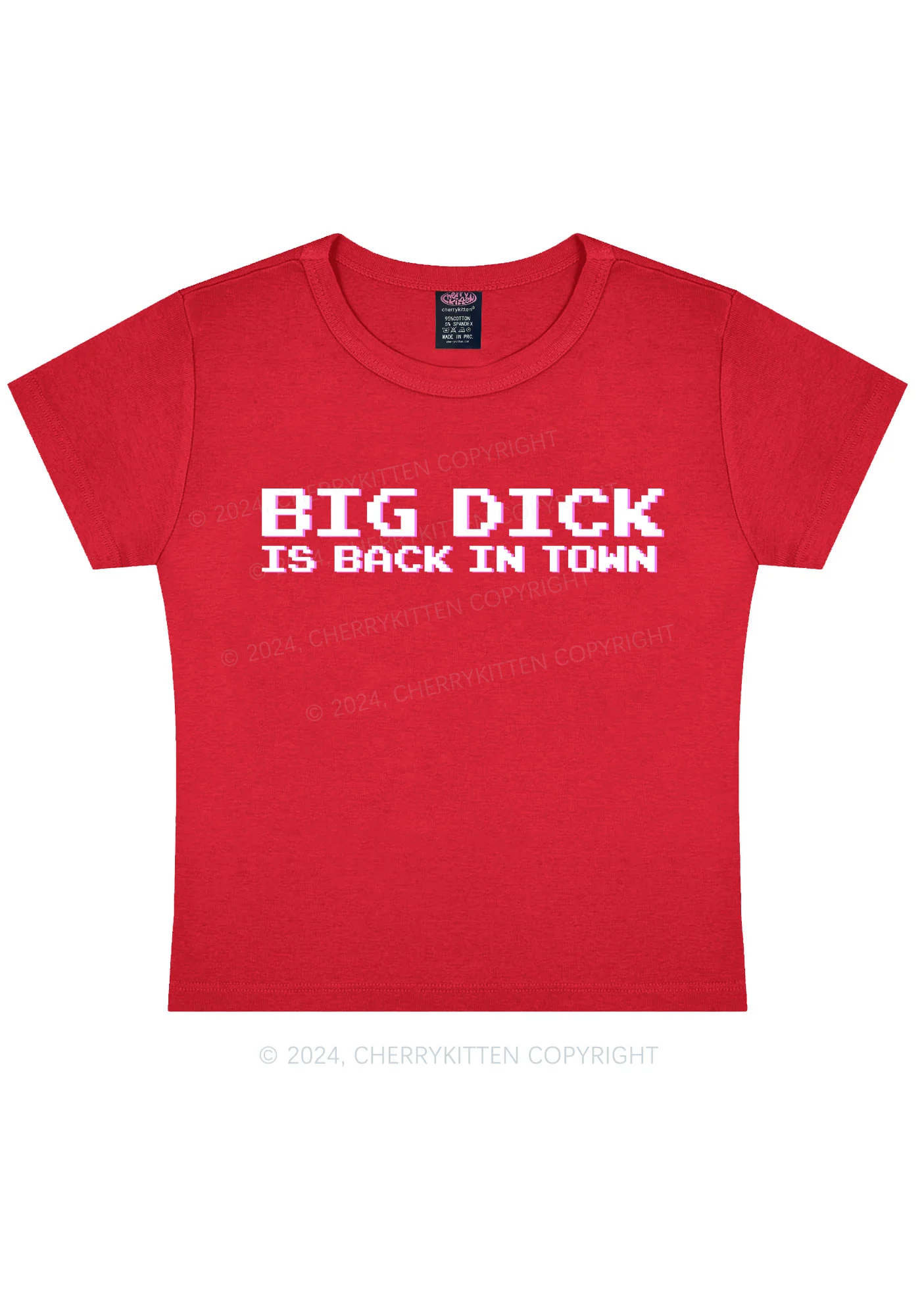 Big Is Back In Town Y2k Baby Tee - Image 3