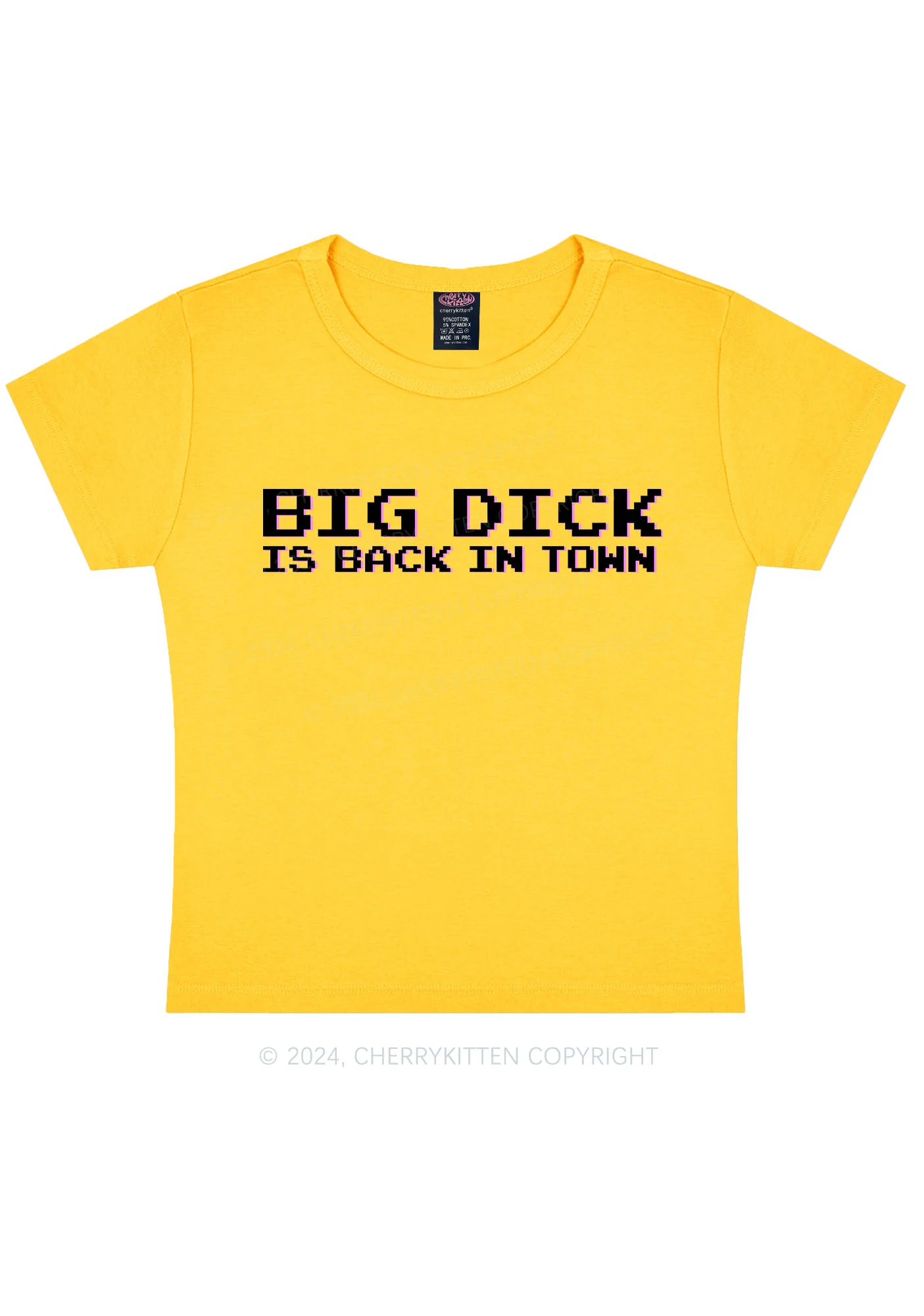 Big Is Back In Town Y2k Baby Tee - Image 4