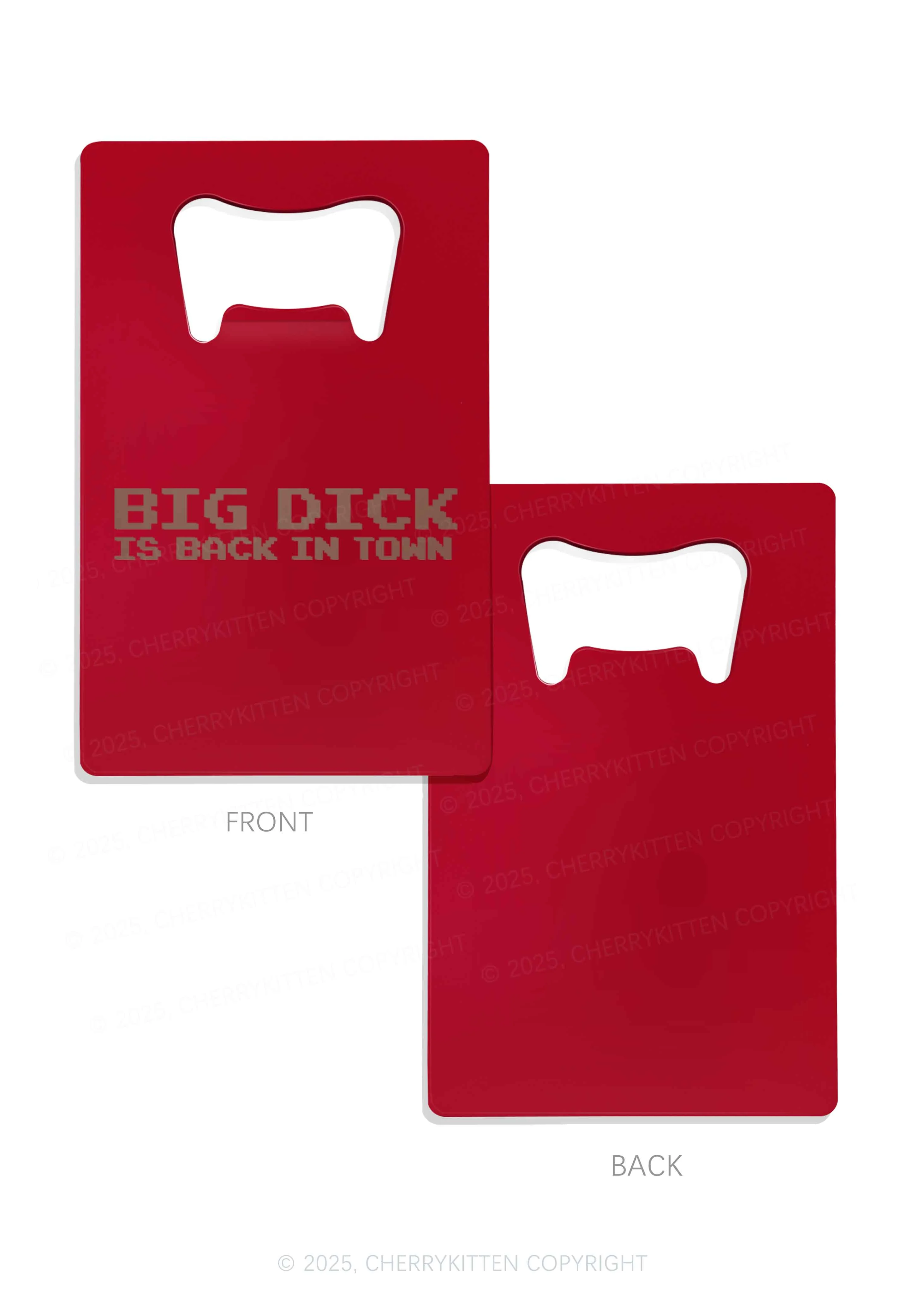 Big Is Back In Town Y2K Credit Card Bottle Openers Cherrykitten - Image 5