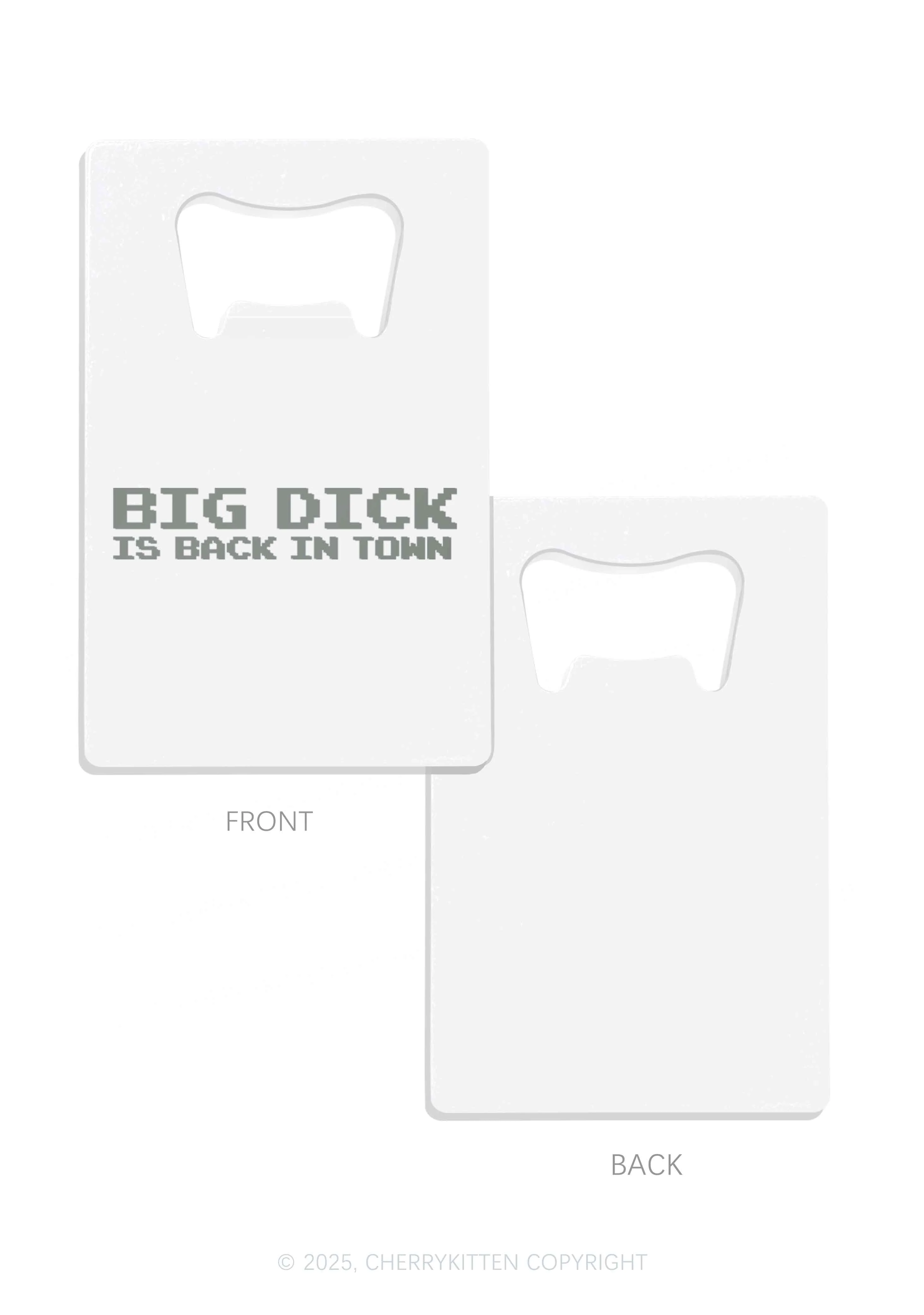 Big Is Back In Town Y2K Credit Card Bottle Openers Cherrykitten - Image 7