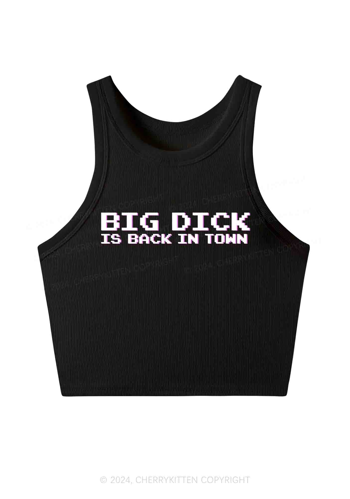 Big Is Back In Town Y2K Crop Tank Top Cherrykitten - Image 3