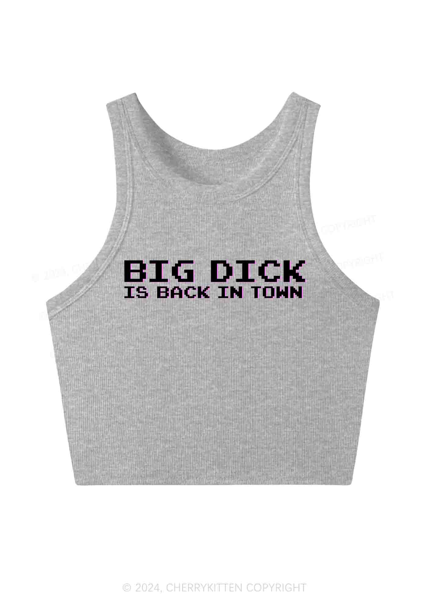 Big Is Back In Town Y2K Crop Tank Top Cherrykitten - Image 5