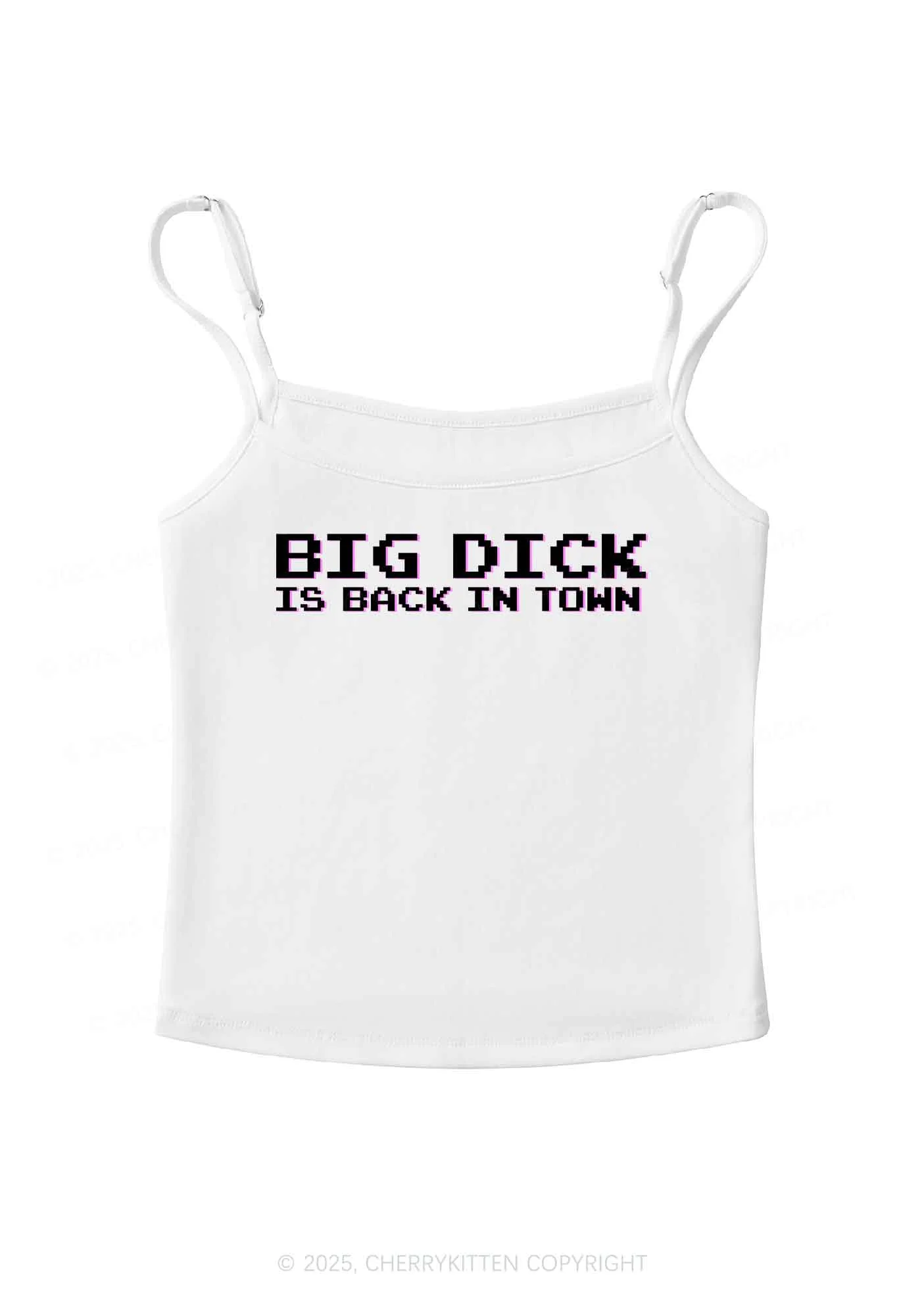 Big Is Back In Town Y2K Spaghetti Strap Cami Cherrykitten - Image 6