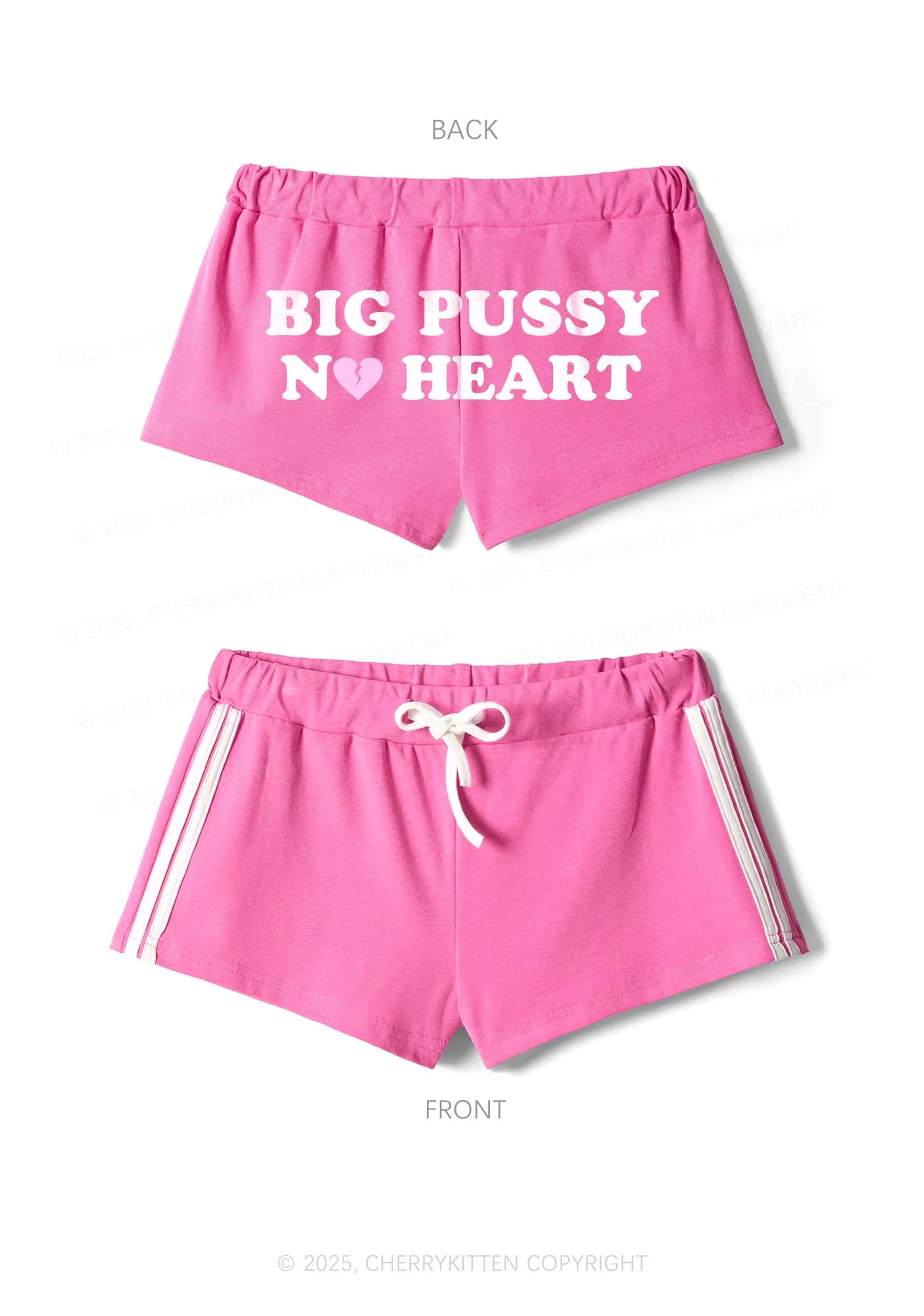 Big Puxxy No Heart Y2K Drawstring Mini Shorts Cherrykitten - Image 4