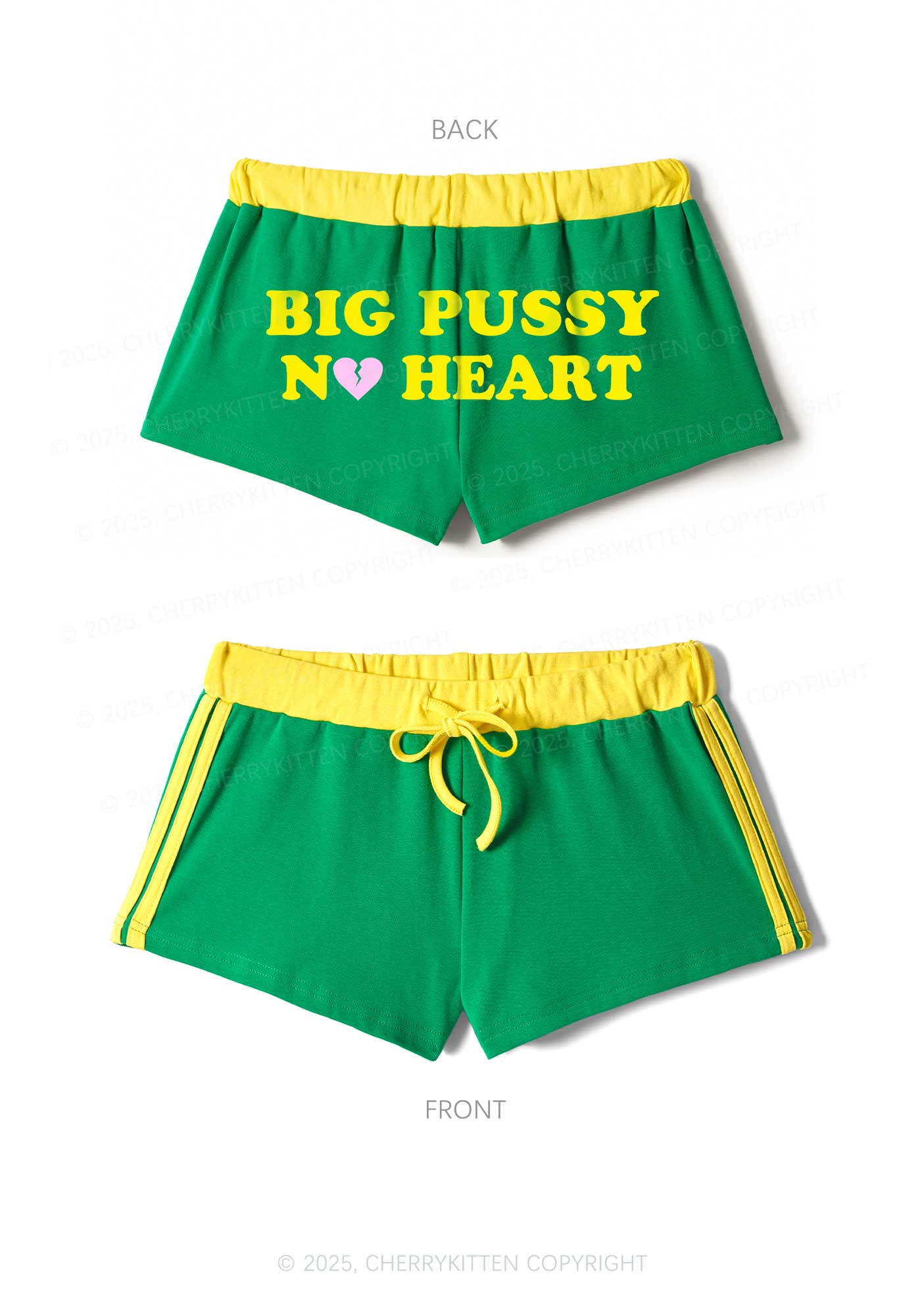 Big Puxxy No Heart Y2K Drawstring Mini Shorts Cherrykitten - Image 6