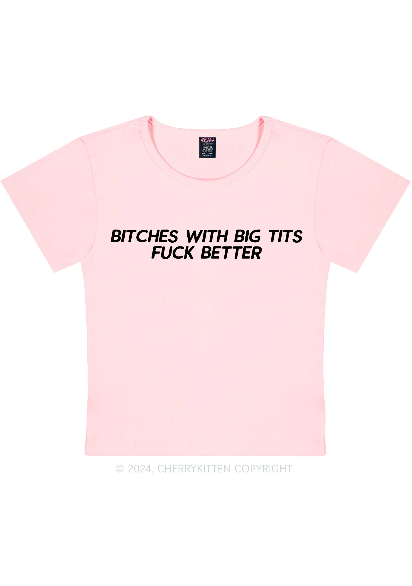 Big Txts Bxxch Y2K Baby Tee Cherrykitten - Image 10