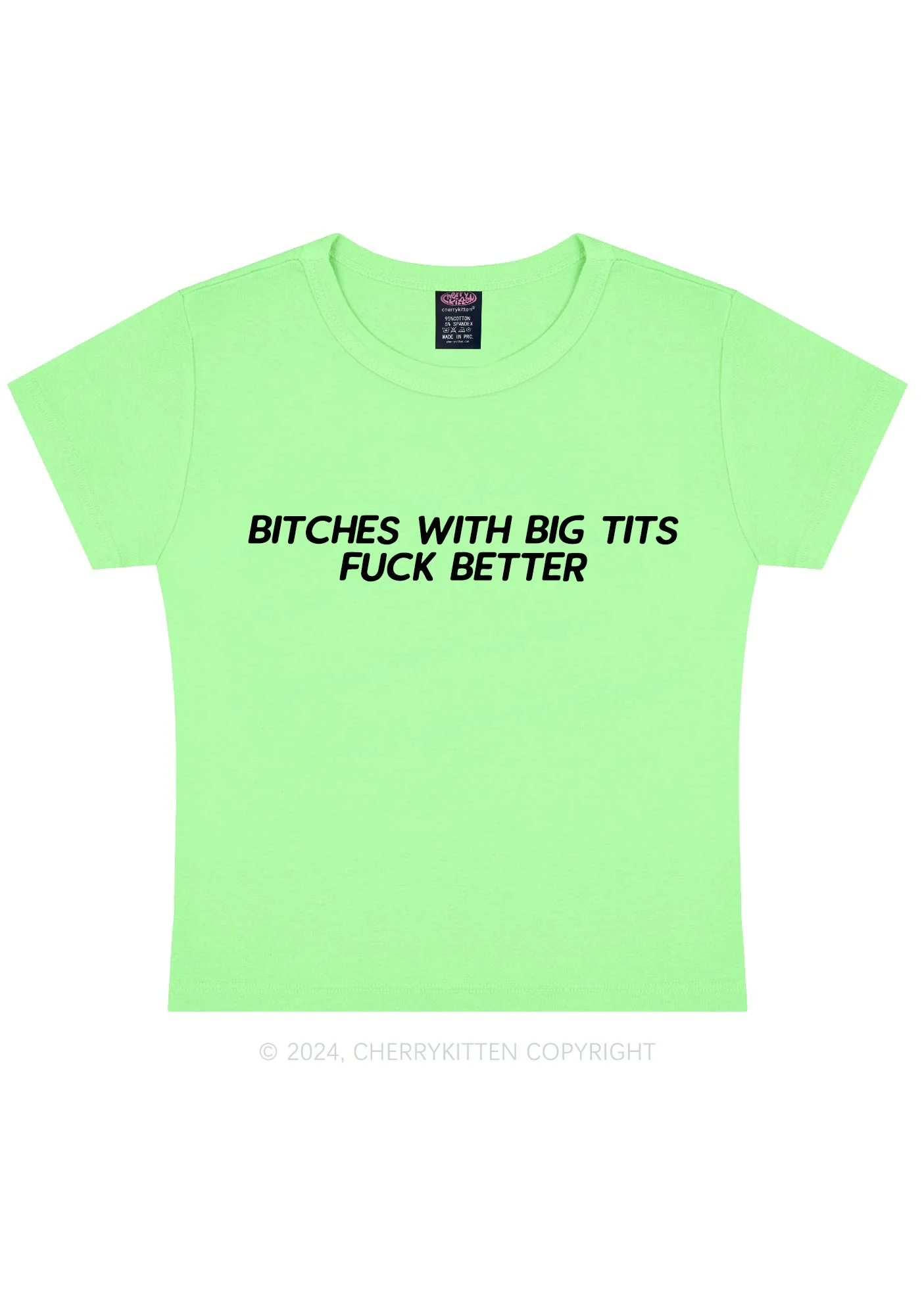Big Txts Bxxch Y2K Baby Tee Cherrykitten - Image 11