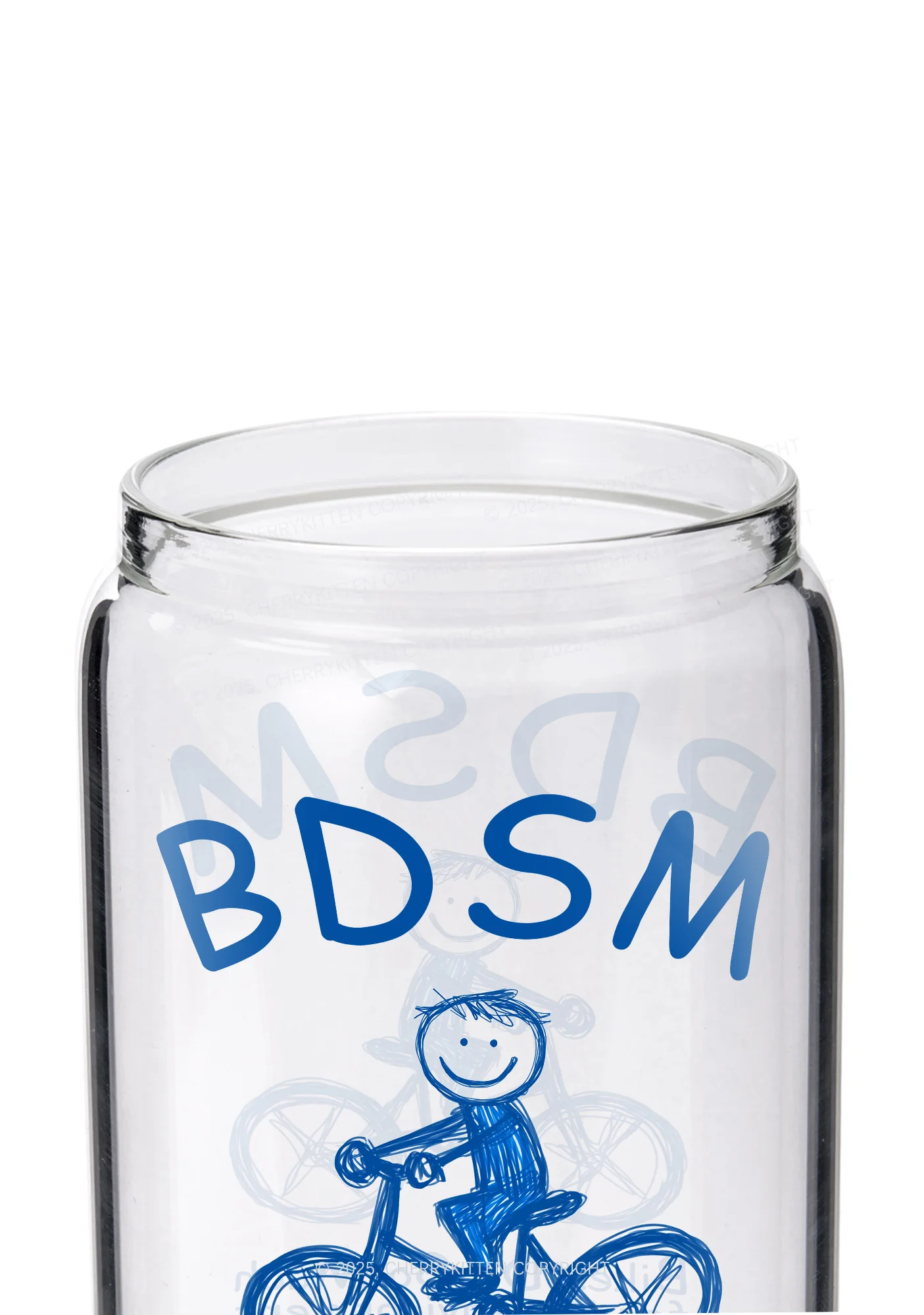 Bikes Do Much Environment Y2K Printed Glass Cup Cherrykitten - Image 2