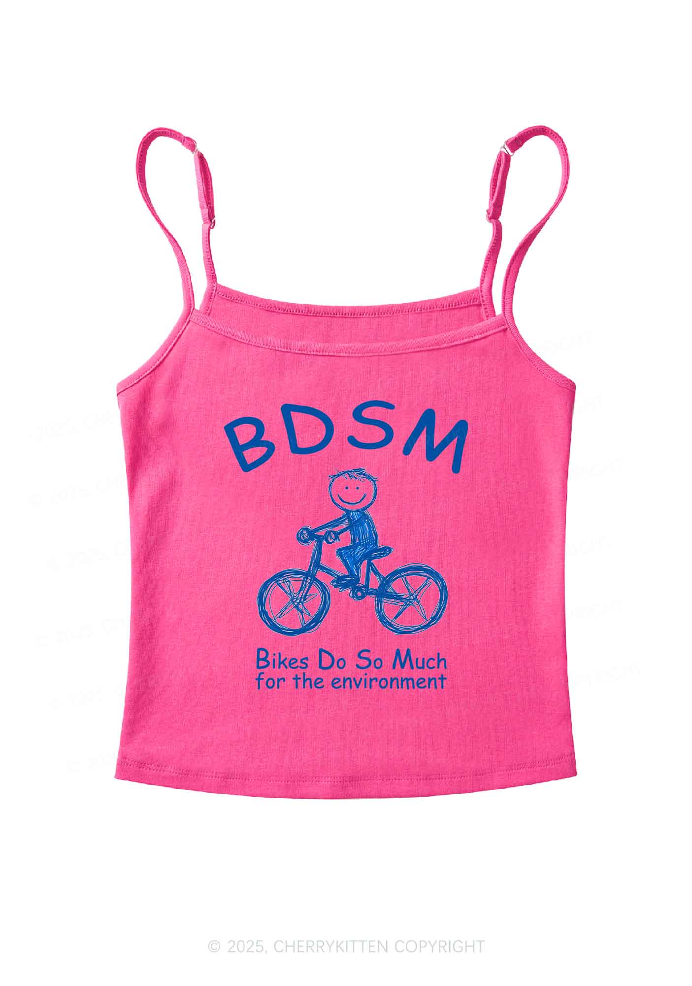 Bikes Do Much Environment Y2K Spaghetti Strap Cami Cherrykitten - Image 5