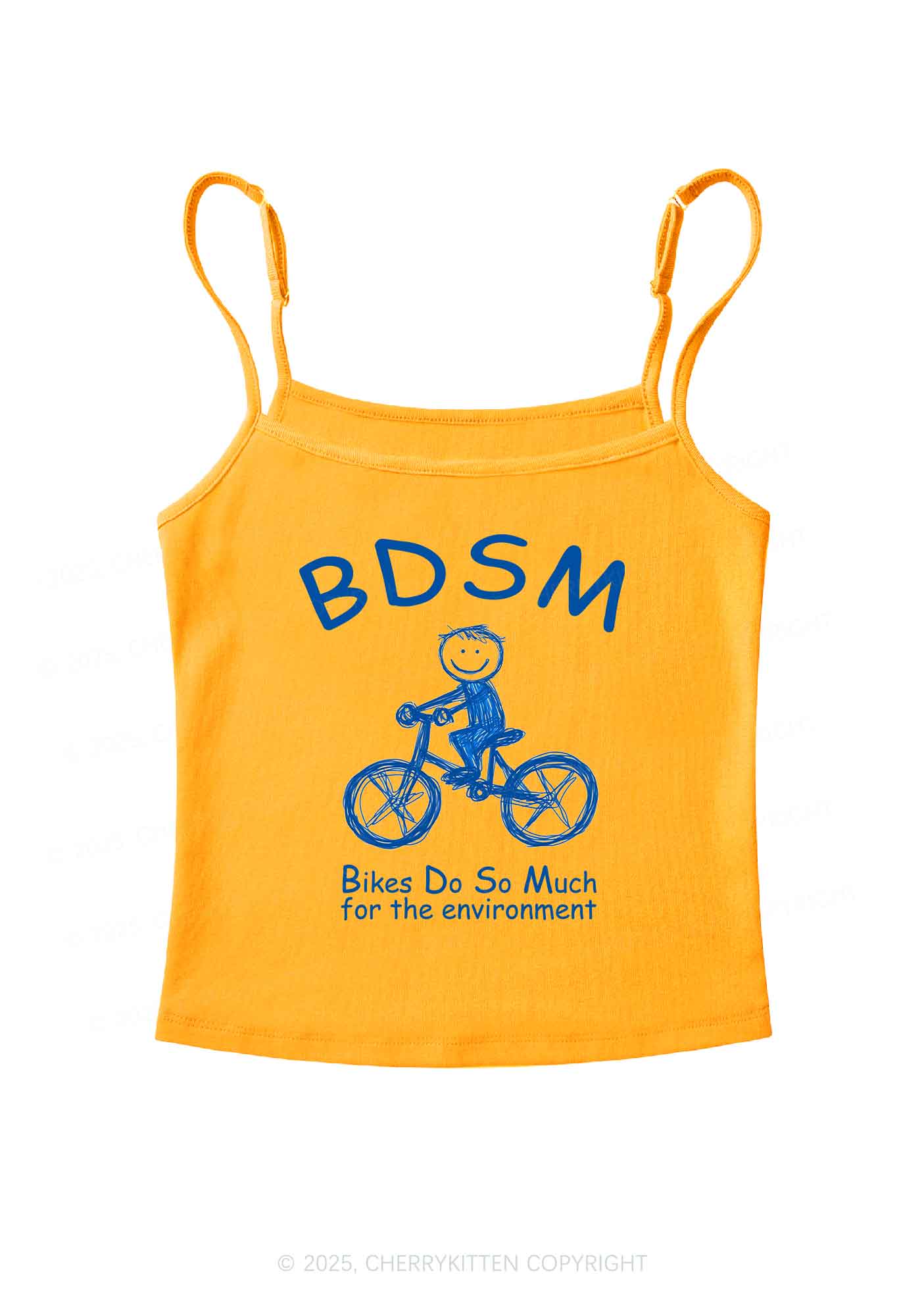 Bikes Do Much Environment Y2K Spaghetti Strap Cami Cherrykitten - Image 6