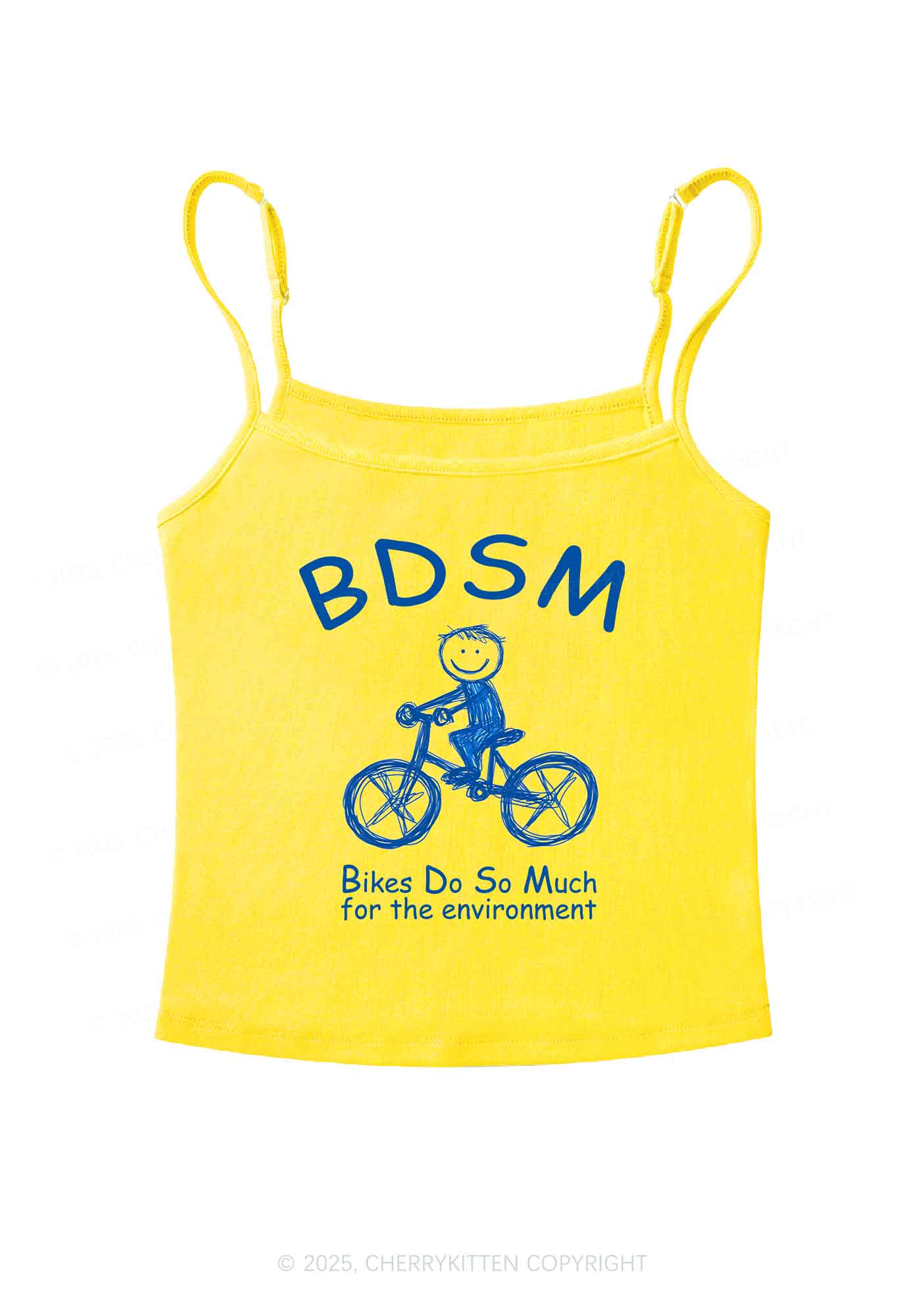 Bikes Do Much Environment Y2K Spaghetti Strap Cami Cherrykitten - Image 7
