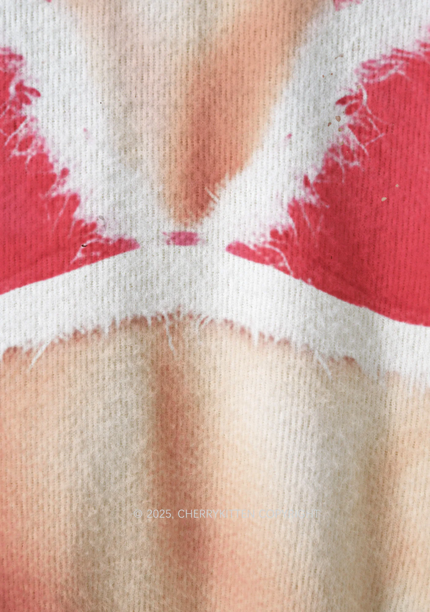 Bikini Santa Y2K Christmas Knit Sweatshirt Cherrykitten - Image 5