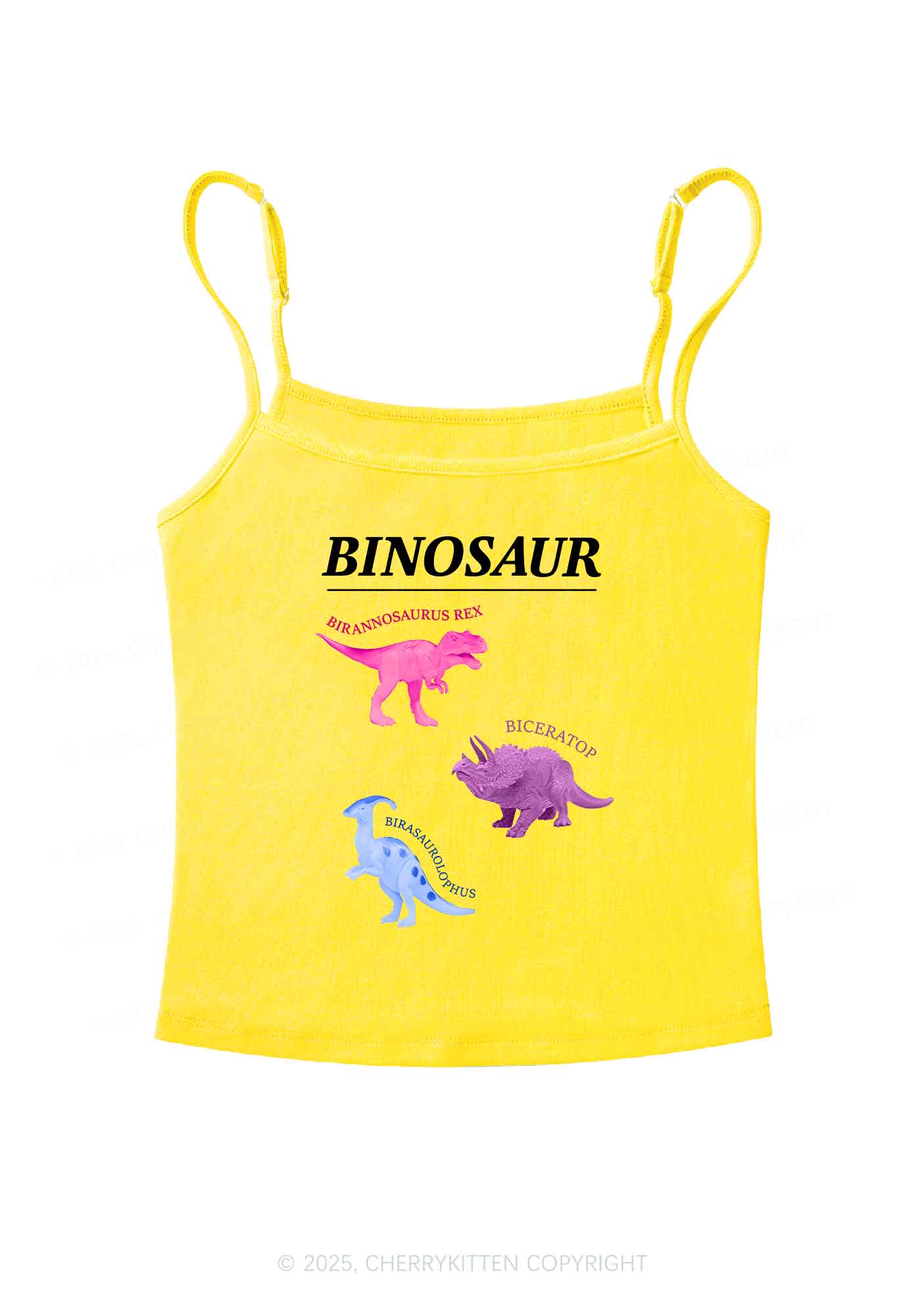 Binosaur Pride Y2K Spaghetti Strap Cami Cherrykitten - Image 5