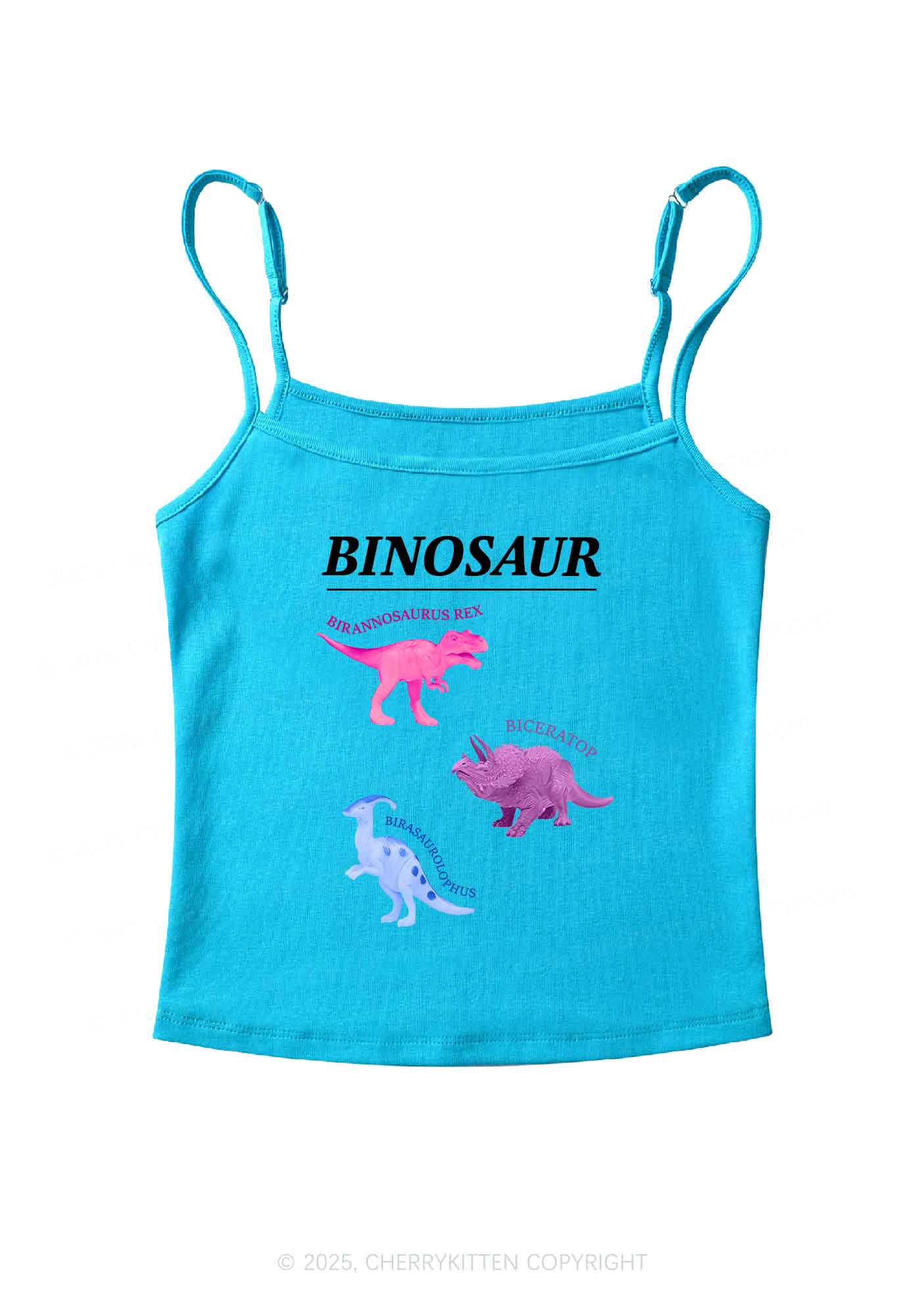 Binosaur Pride Y2K Spaghetti Strap Cami Cherrykitten - Image 6