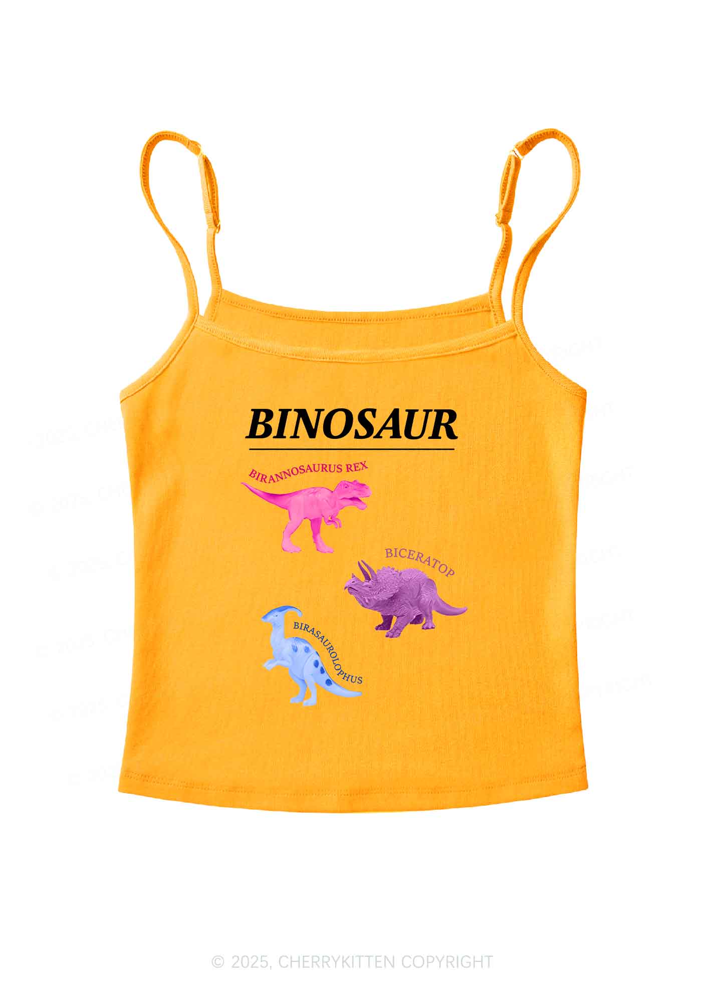 Binosaur Pride Y2K Spaghetti Strap Cami Cherrykitten - Image 7