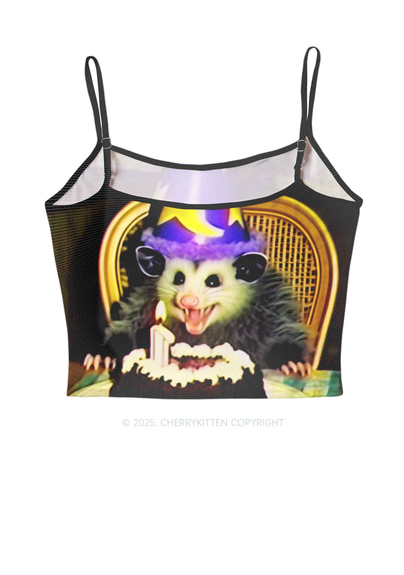Birthday Rat Y2K Mesh Cami Tank Cherrykitten - Image 2