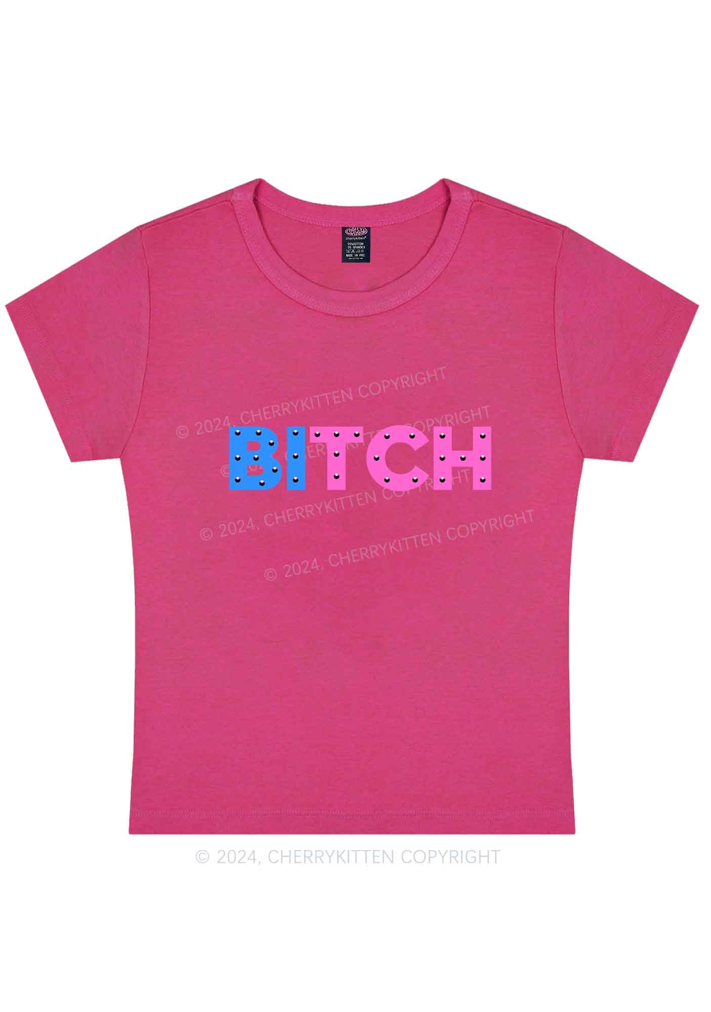Bisexual Bixxh Y2K Baby Tee Cherrykitten - Image 10