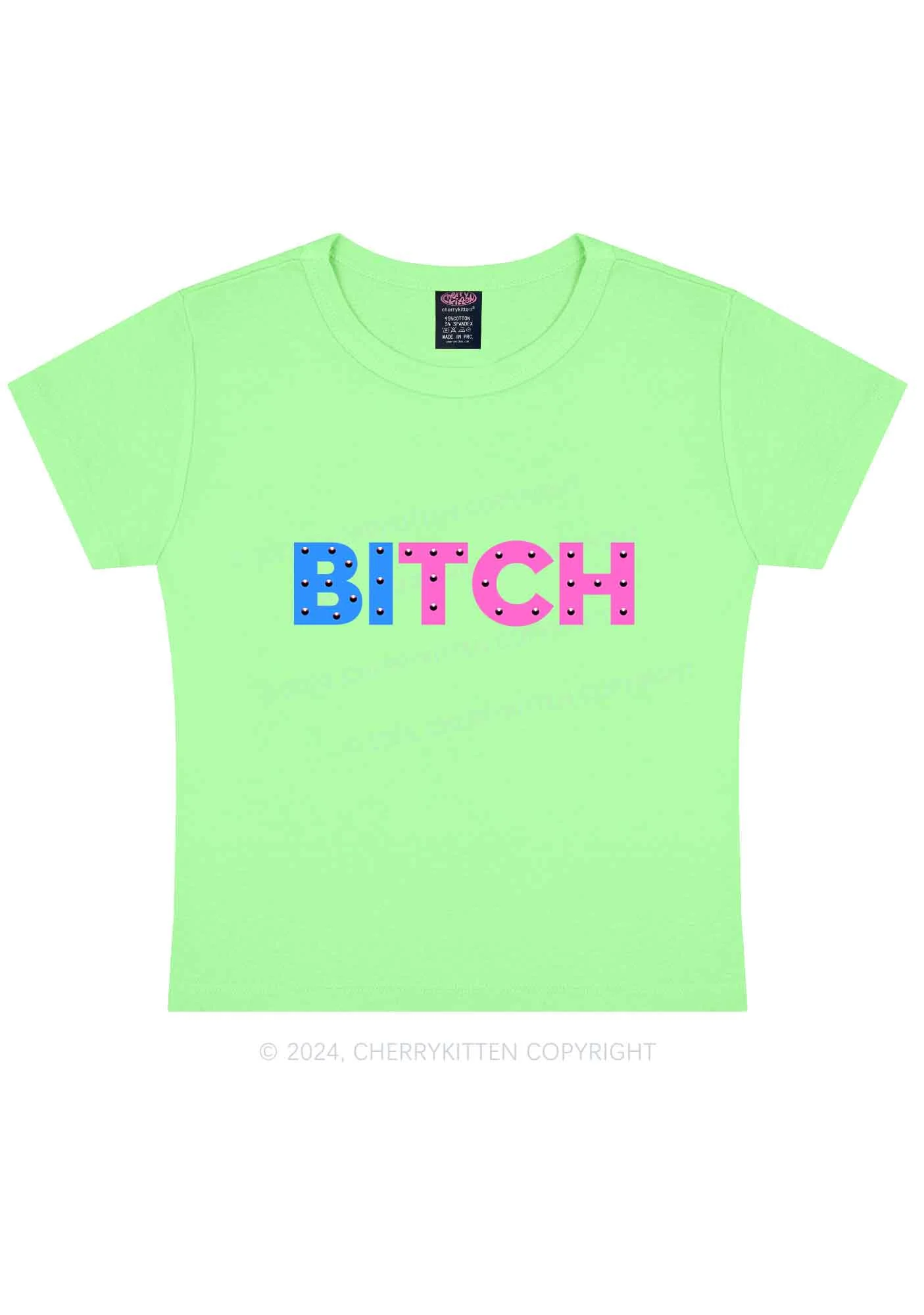 Bisexual Bixxh Y2K Baby Tee Cherrykitten - Image 11