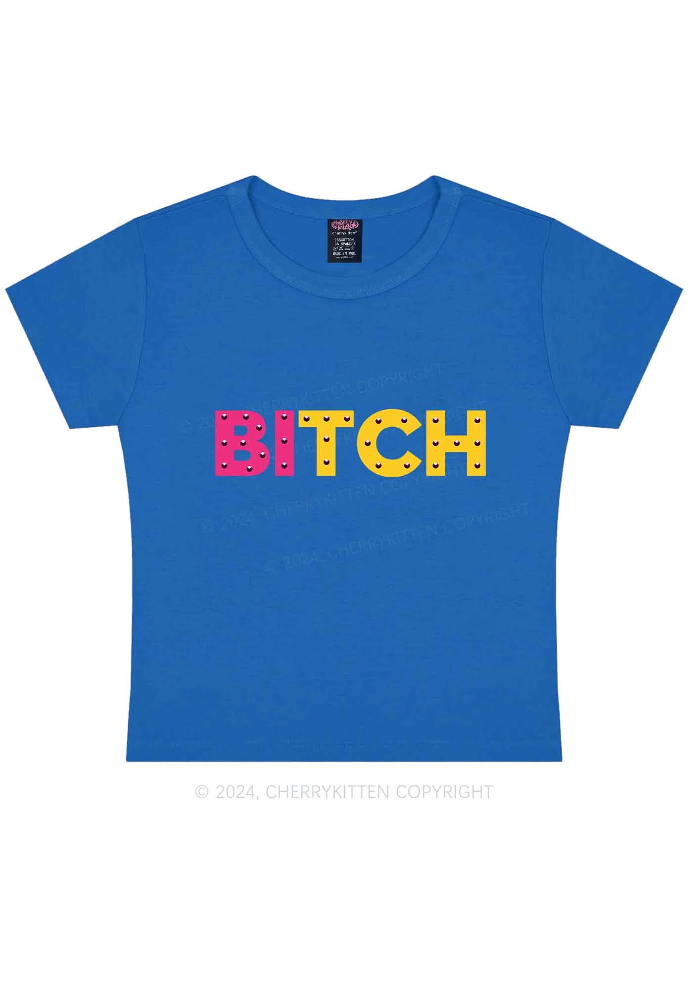 Bisexual Bixxh Y2K Baby Tee Cherrykitten - Image 7