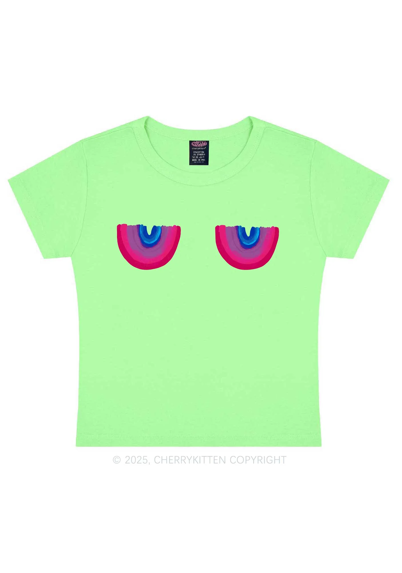 Bisexual Bxxb Y2K Baby Tee Cherrykitten - Image 10