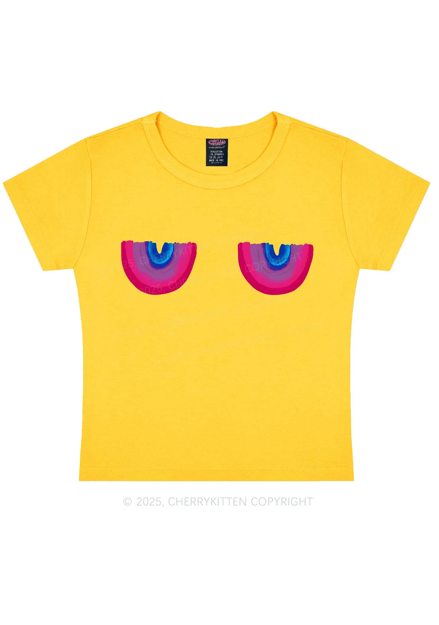 Bisexual Bxxb Y2K Baby Tee Cherrykitten - Image 5