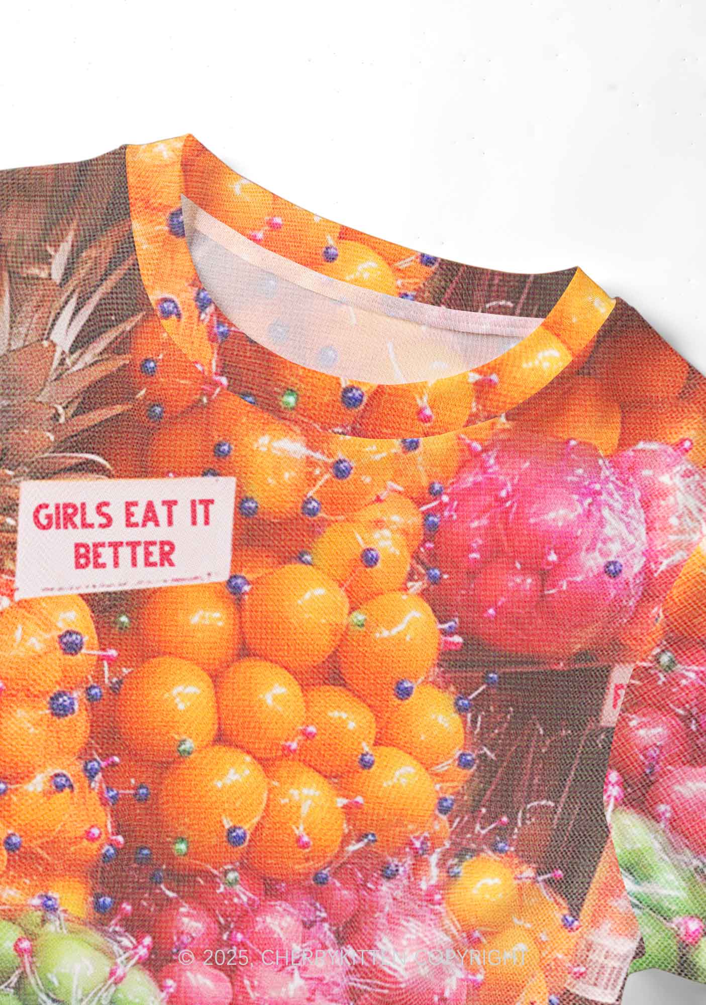 Bisexual Fruit Pride Y2K Mesh Crop Top Cherrykitten - Image 4