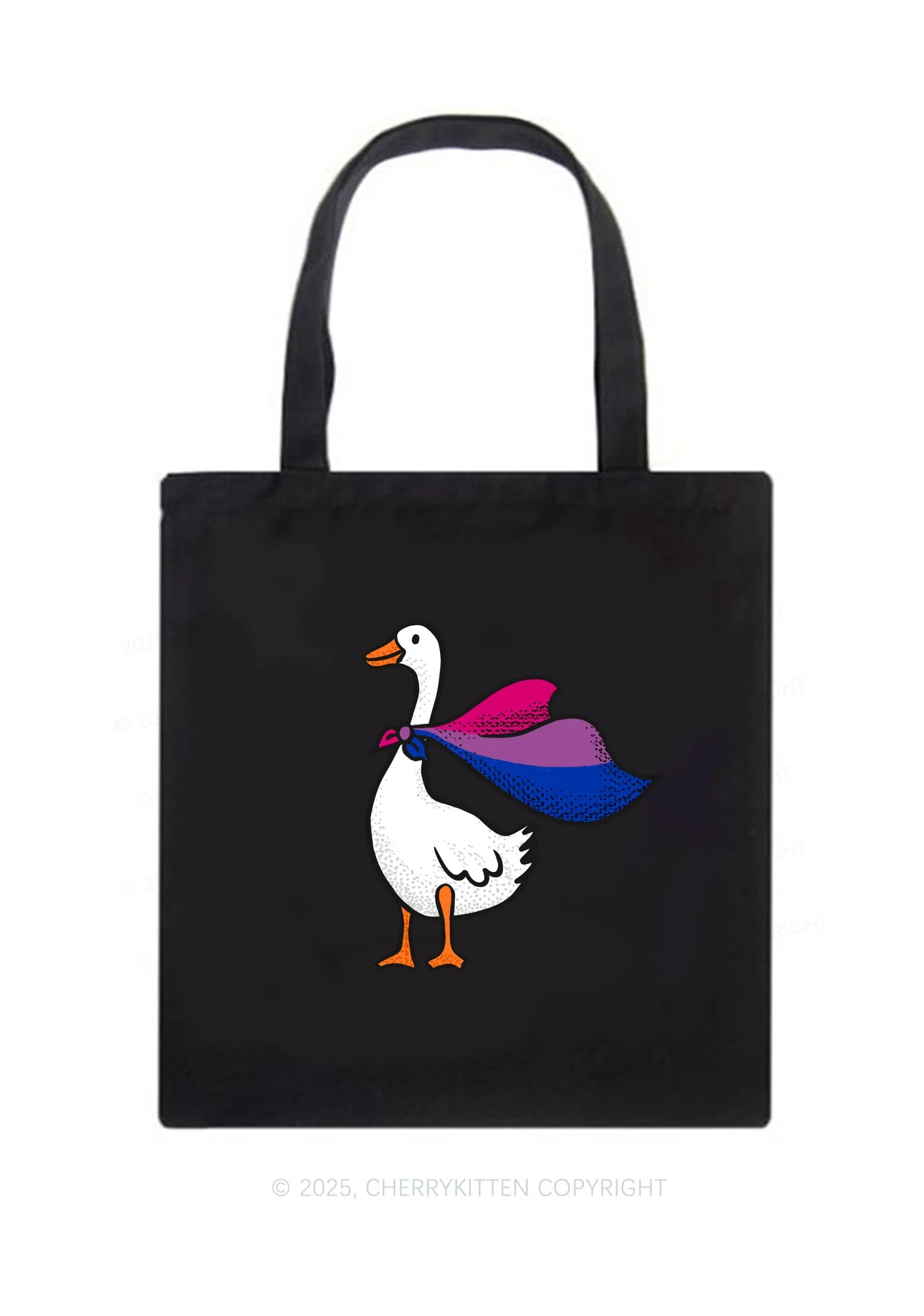 Bisexual Goose Pride Y2K Canvas Tote Bag Cherrykitten - Image 3
