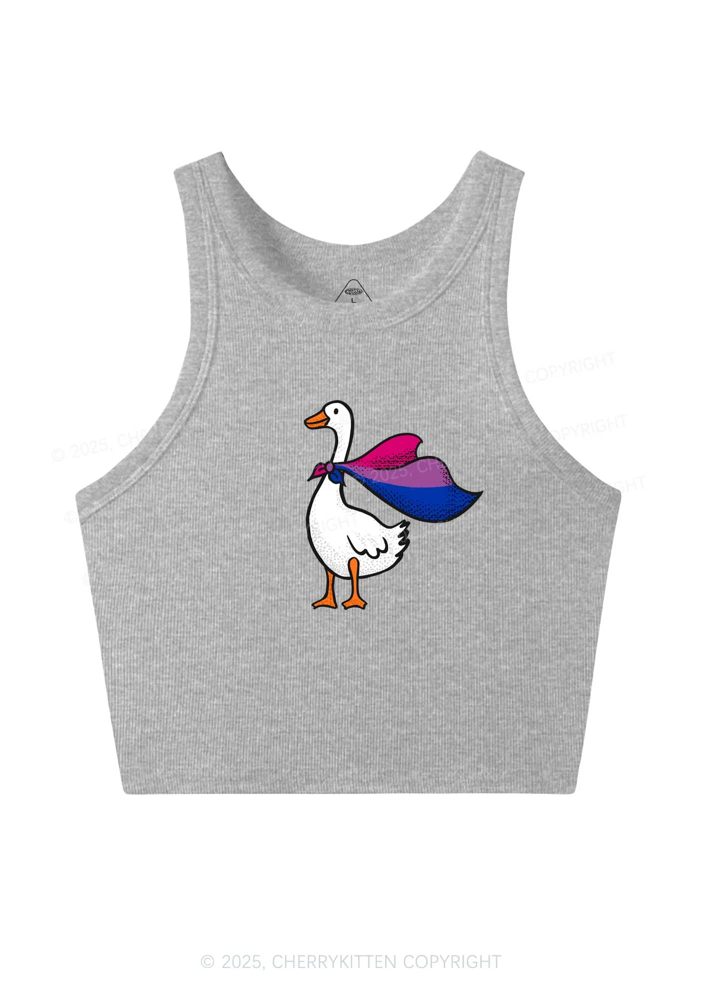 Bisexual Goose Pride Y2K Crop Tank Top Cherrykitten - Image 5