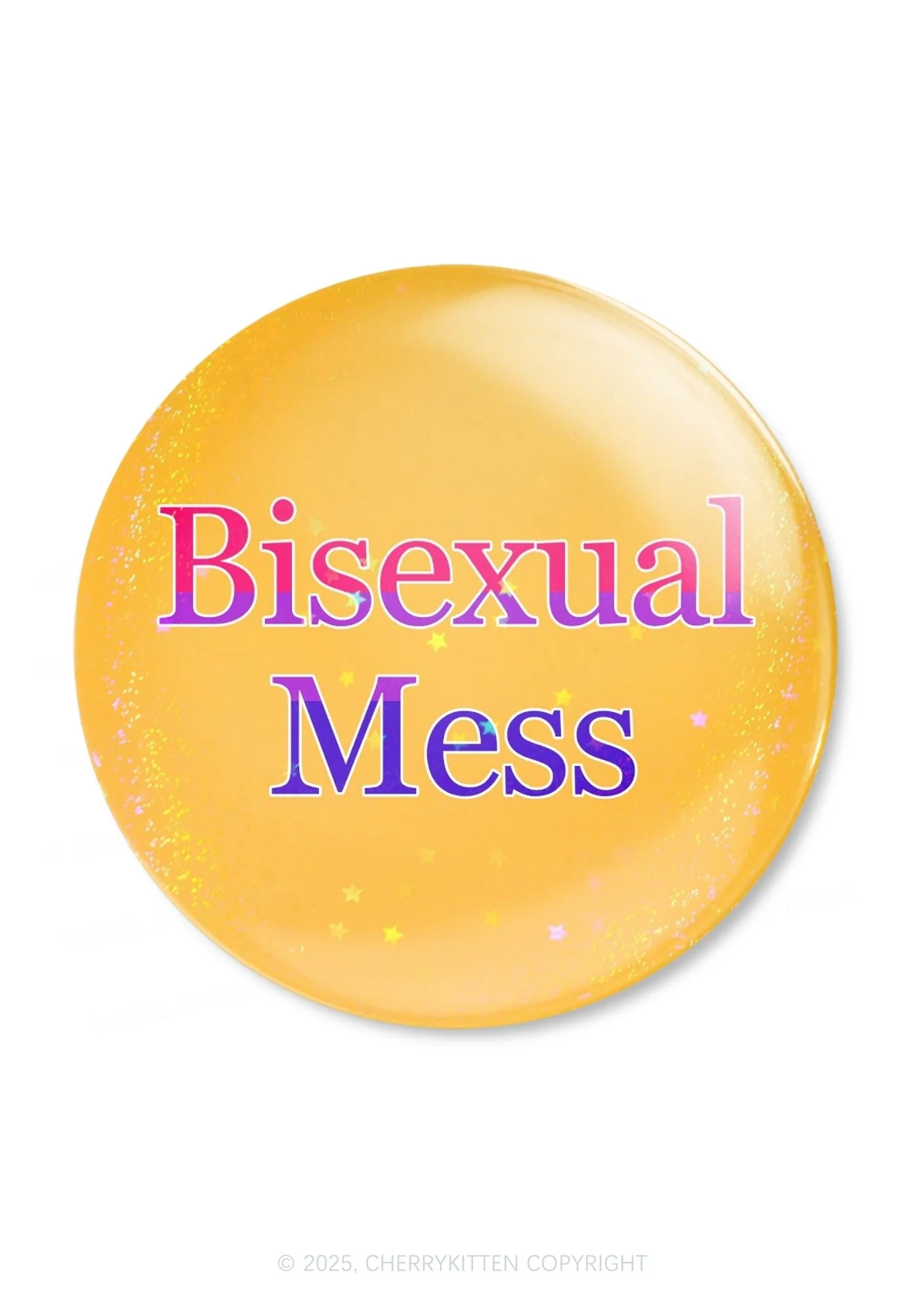 Bisexual Mess Pride 1Pc Y2K Pin Badge Cherrykitten - Image 4