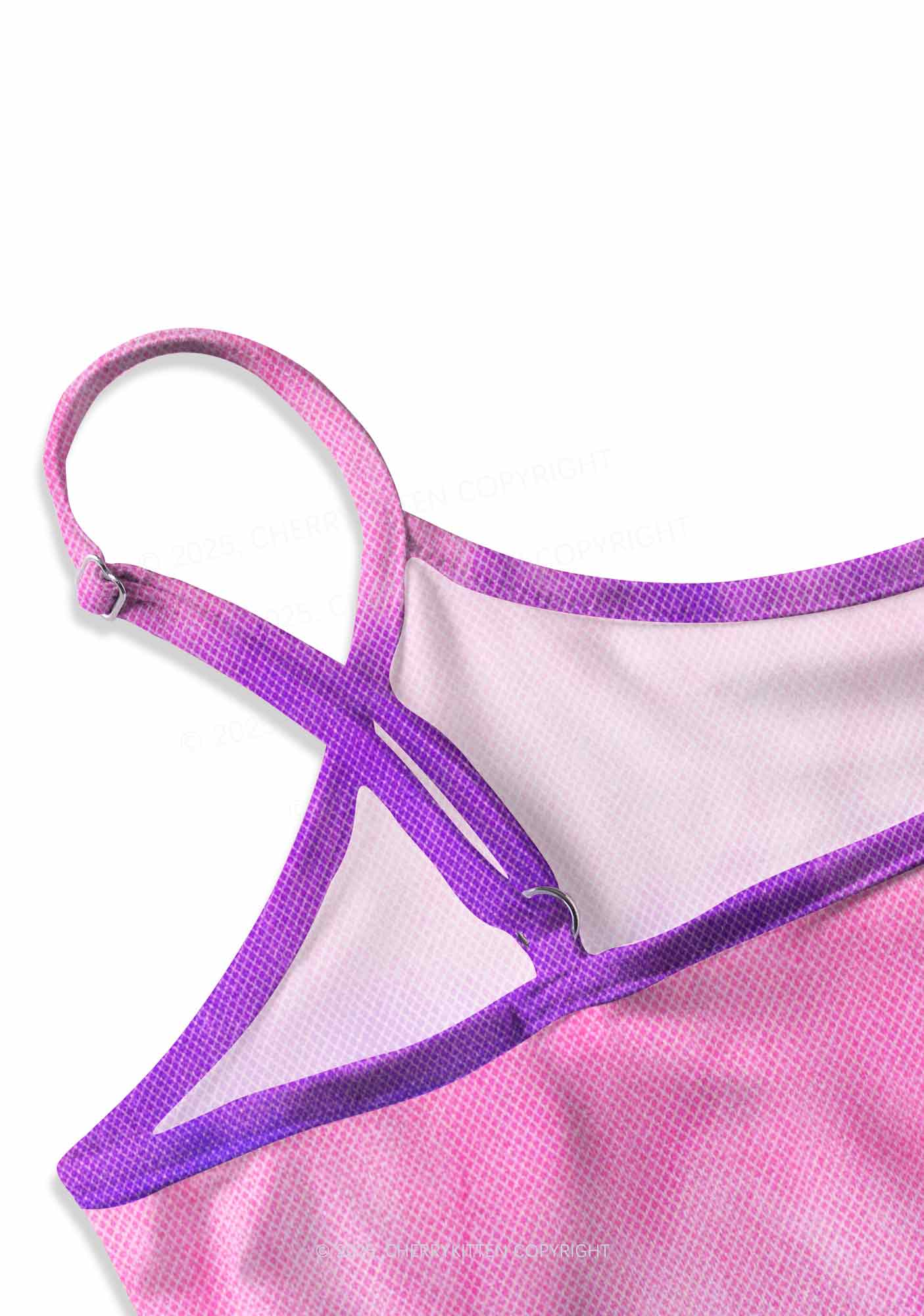 Bisexual Pride Y2K Print Slip Dress Cherrykitten - Image 2