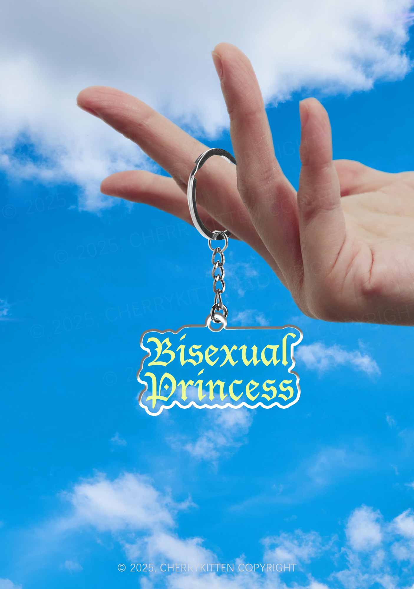 Bisexual Princess Pride 1Pc Y2K Keychain Cherrykitten - Image 2