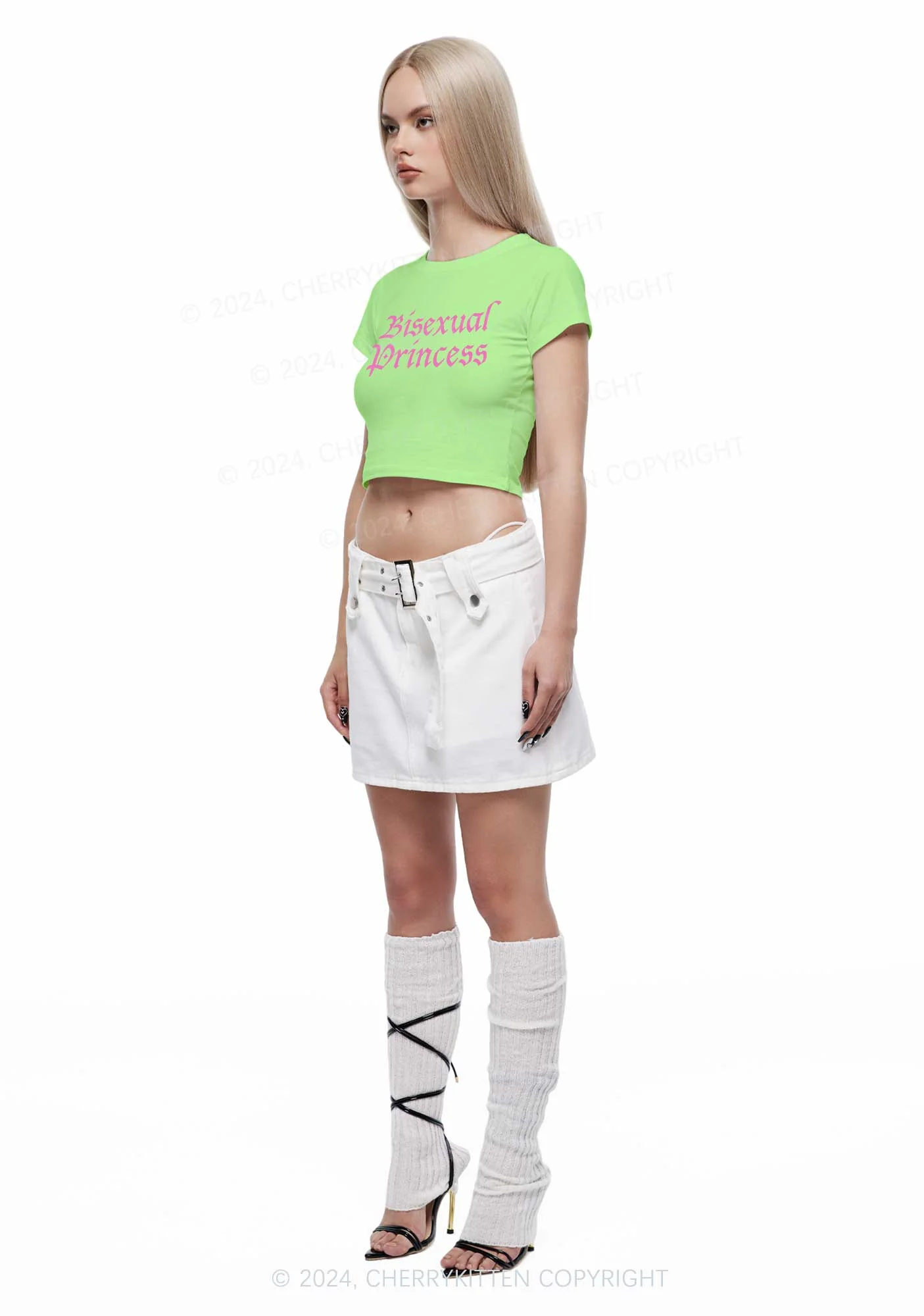 Bisexual Princess Y2K Baby Tee Cherrykitten - Image 4