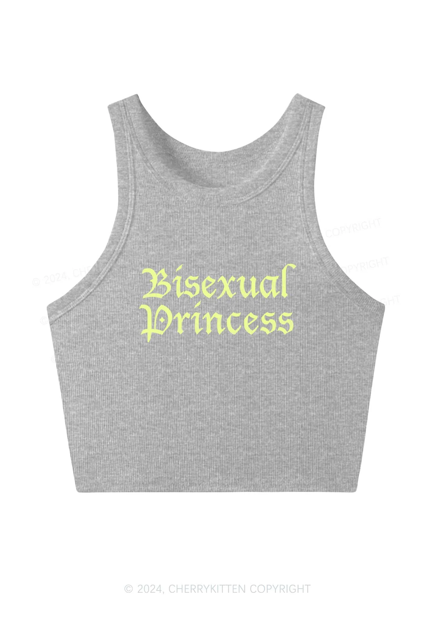 Bisexual Princess Y2K Crop Tank Top Cherrykitten - Image 3