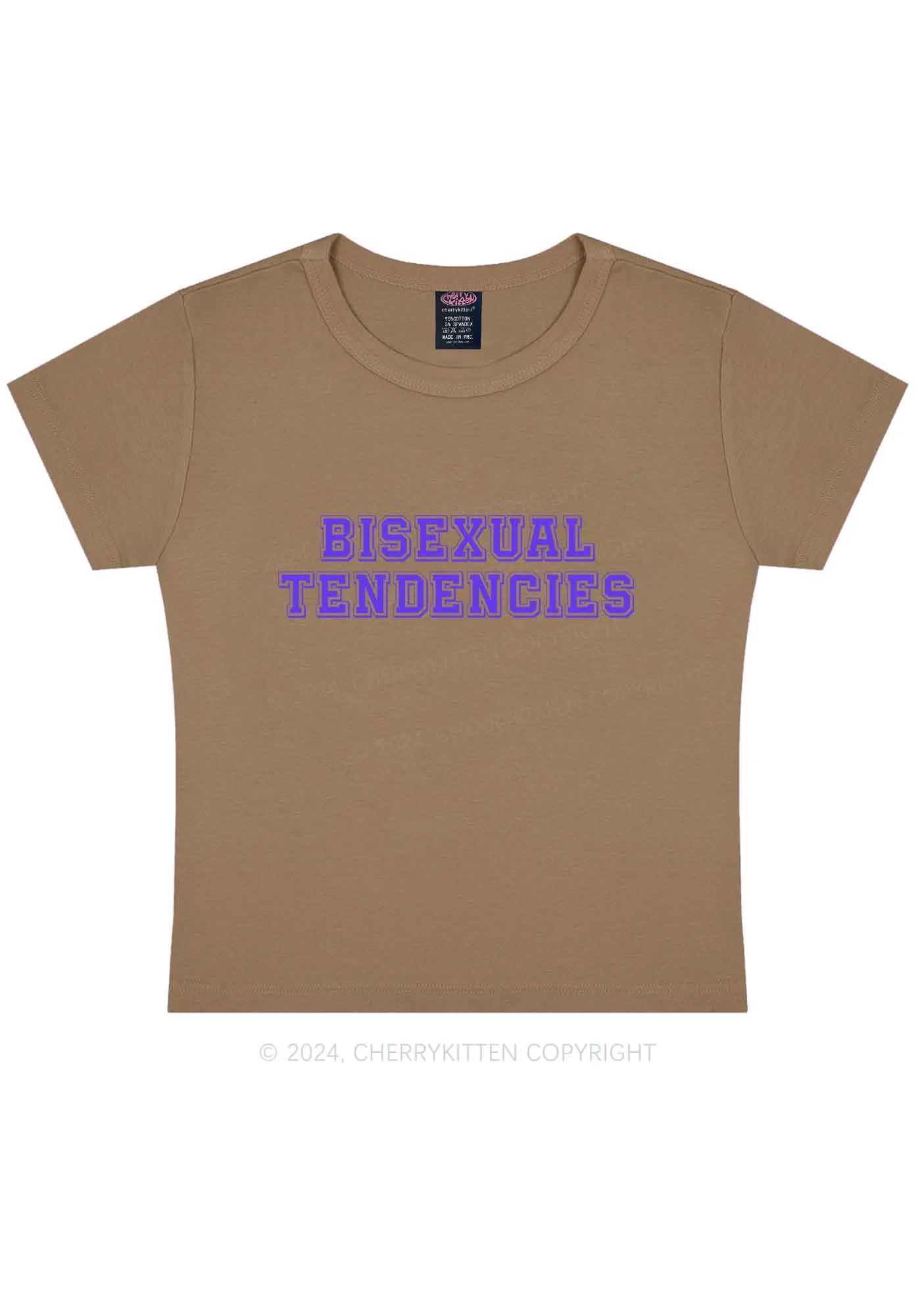 Bisexual Tendencies Y2K Baby Tee Cherrykitten - Image 10