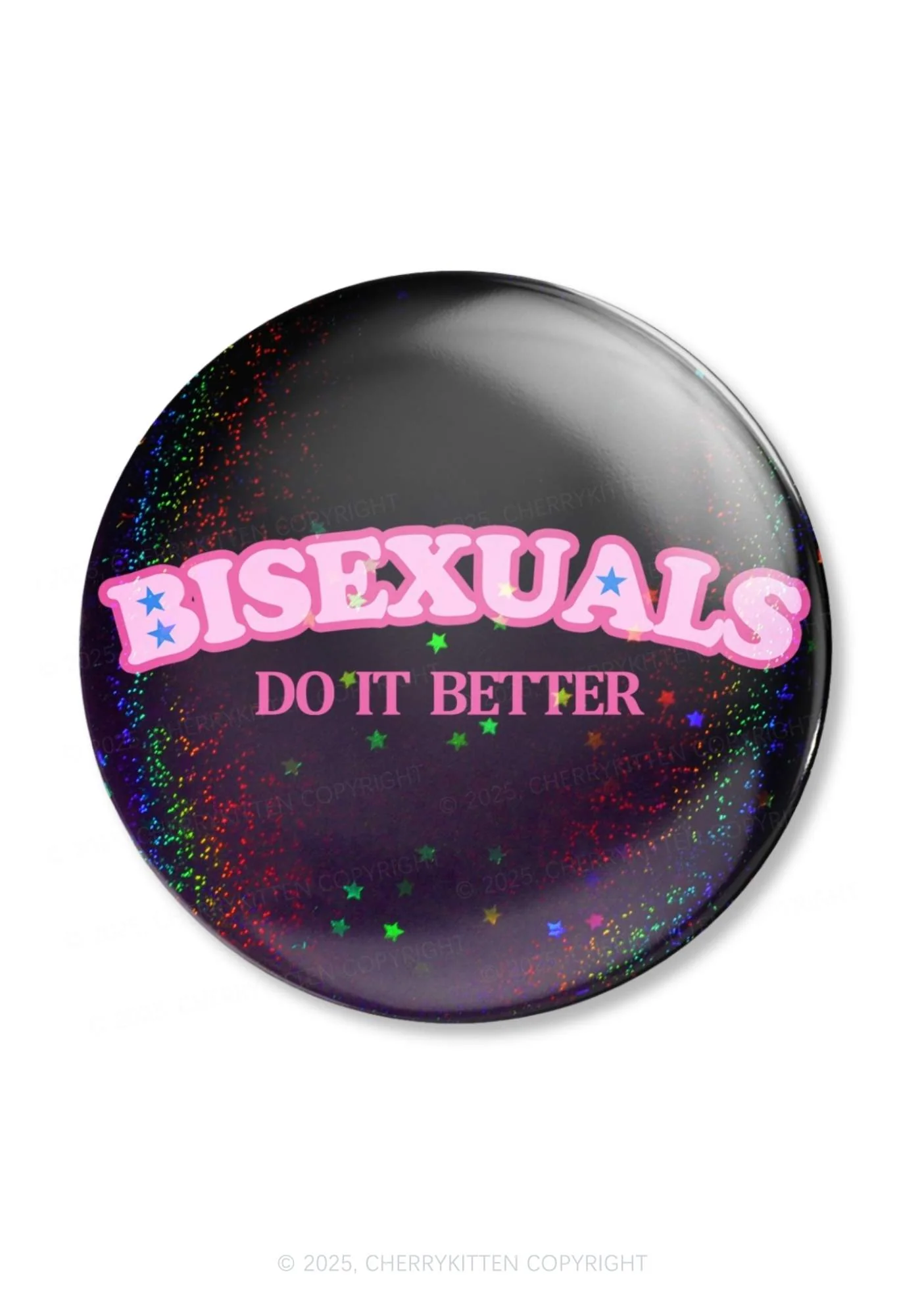 Bisexuals Do It Better Pride 1Pc Y2K Pin Badge Cherrykitten - Image 3