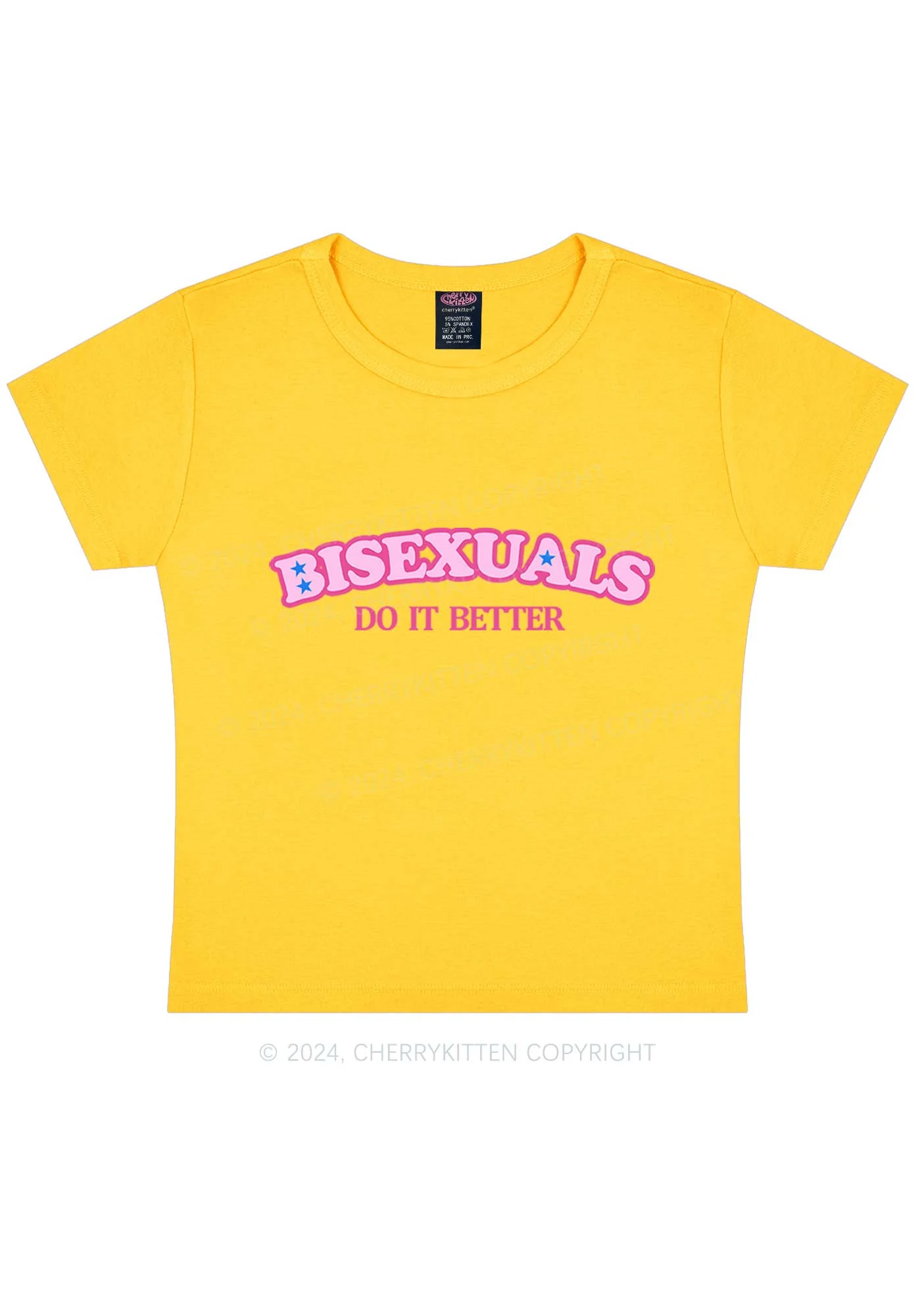 Bisexuals Do It Better Y2K Baby Tee Cherrykitten - Image 9