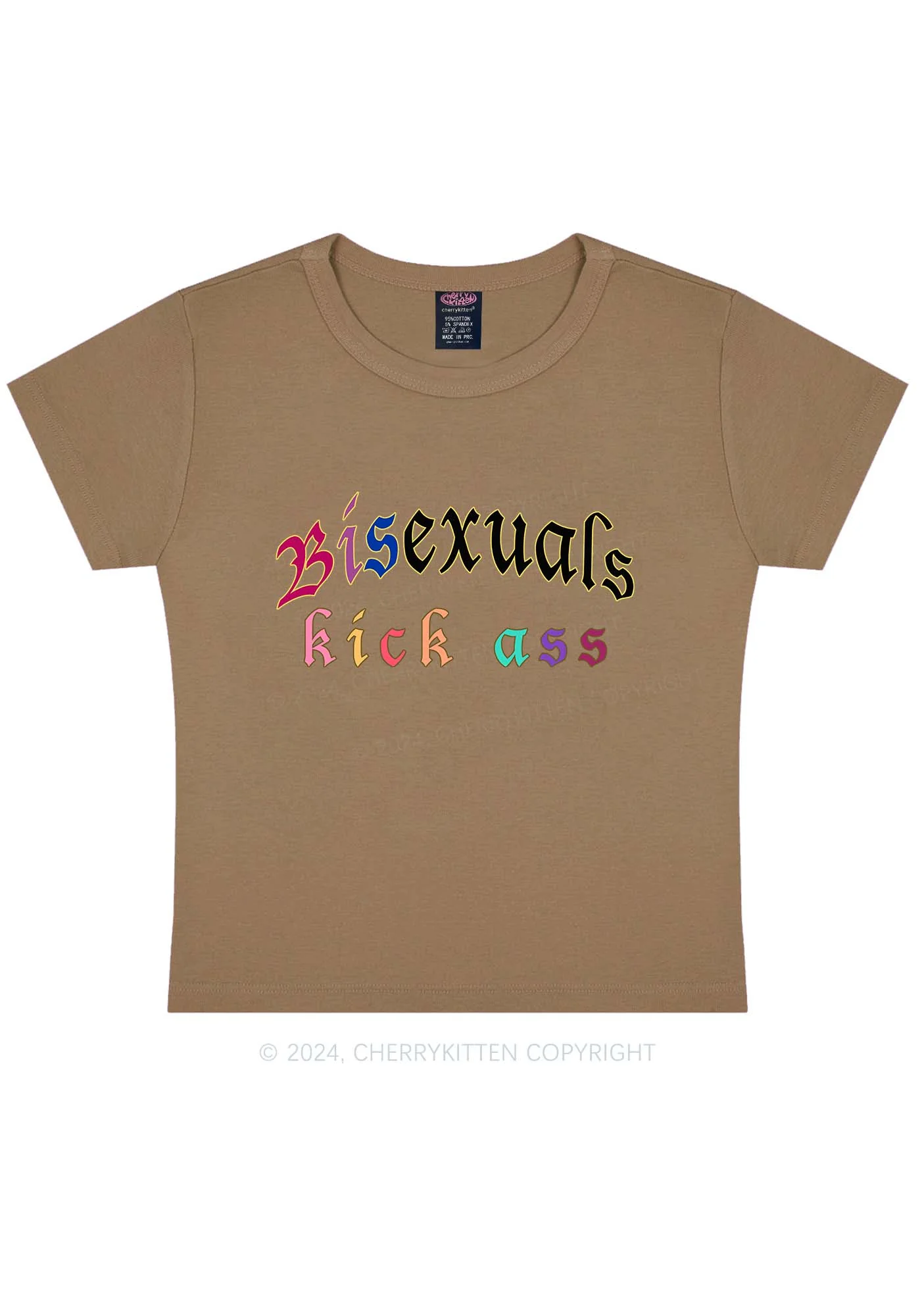 Bisexuals Kick Axx Y2K Baby Tee Cherrykitten - Image 11